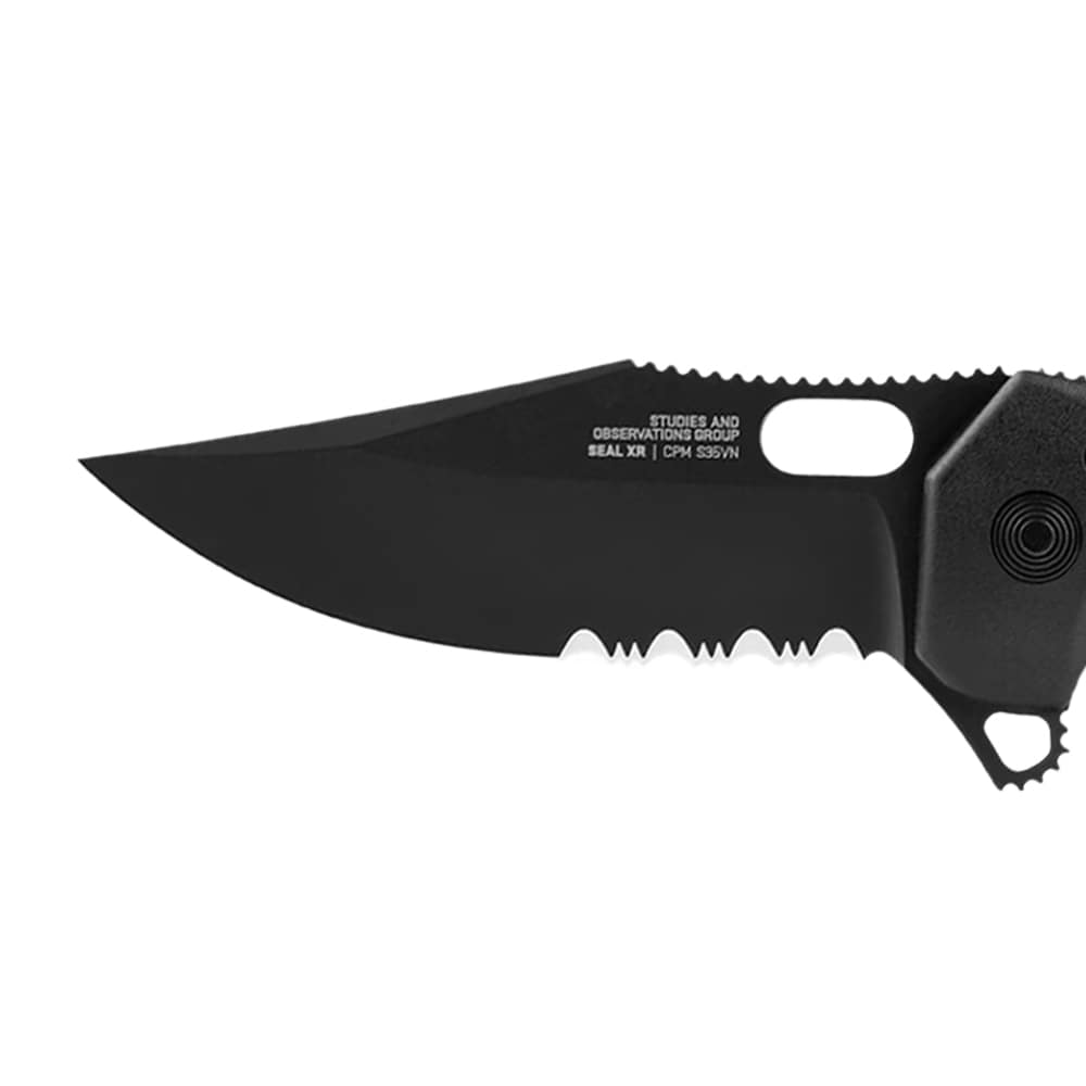 Складаний ніж SOG Seal XR Partially Serrated - Black
