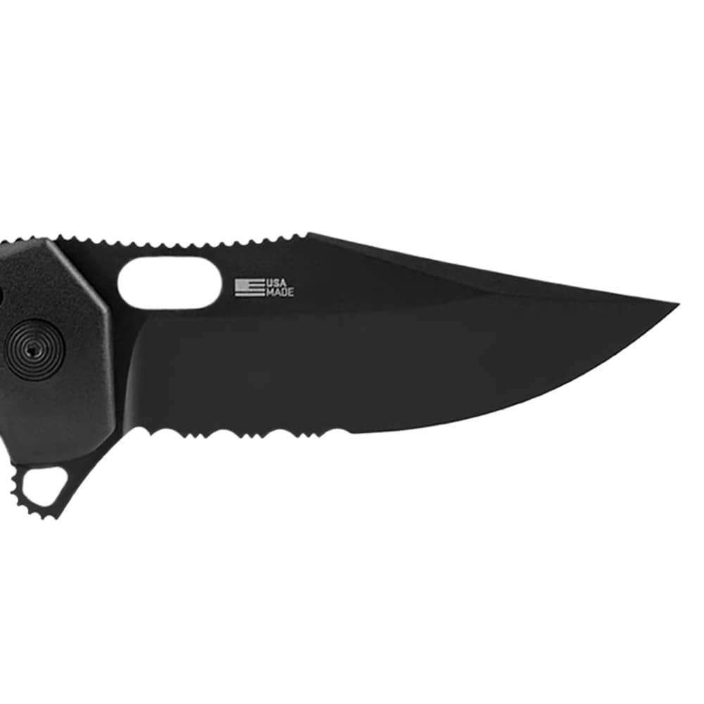 Складаний ніж SOG Seal XR Partially Serrated - Black