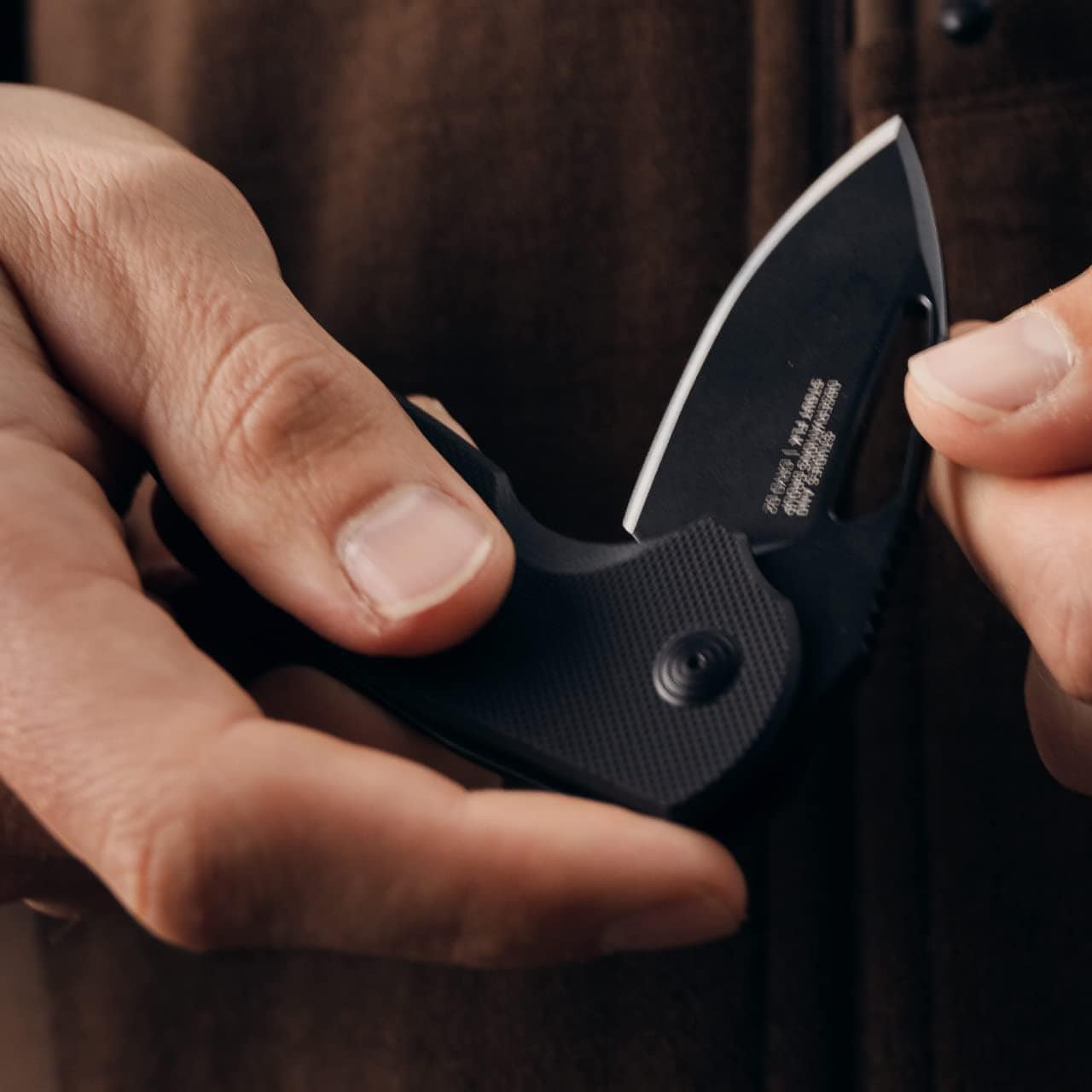 SOG Stout FLK Folding Knife - Blackout
