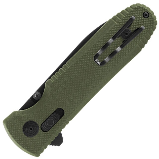 SOG Pentagon XR Folding Knife - OD Green