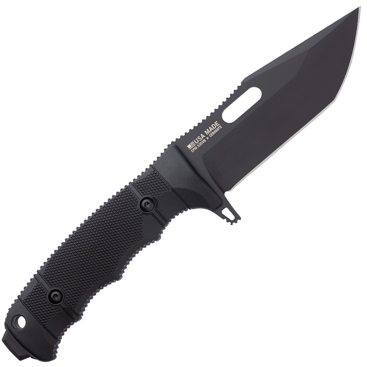 SOG Seal FX Tanto Fixed Blade Knife - Black