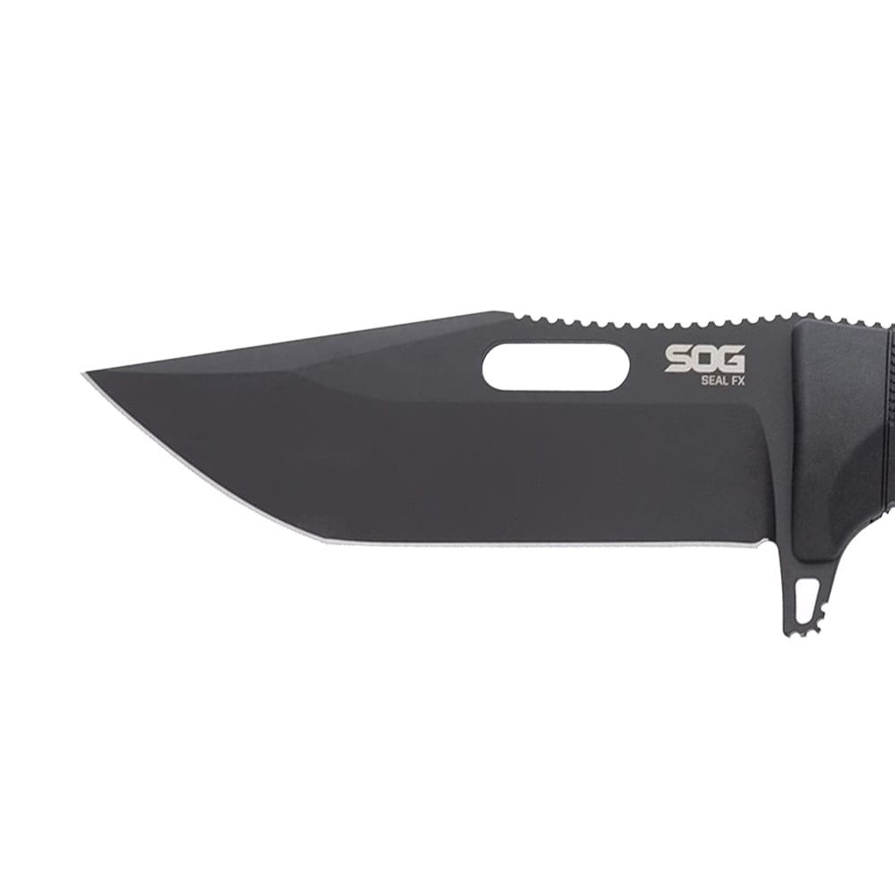 SOG Seal FX Tanto Fixed Blade Knife - Black