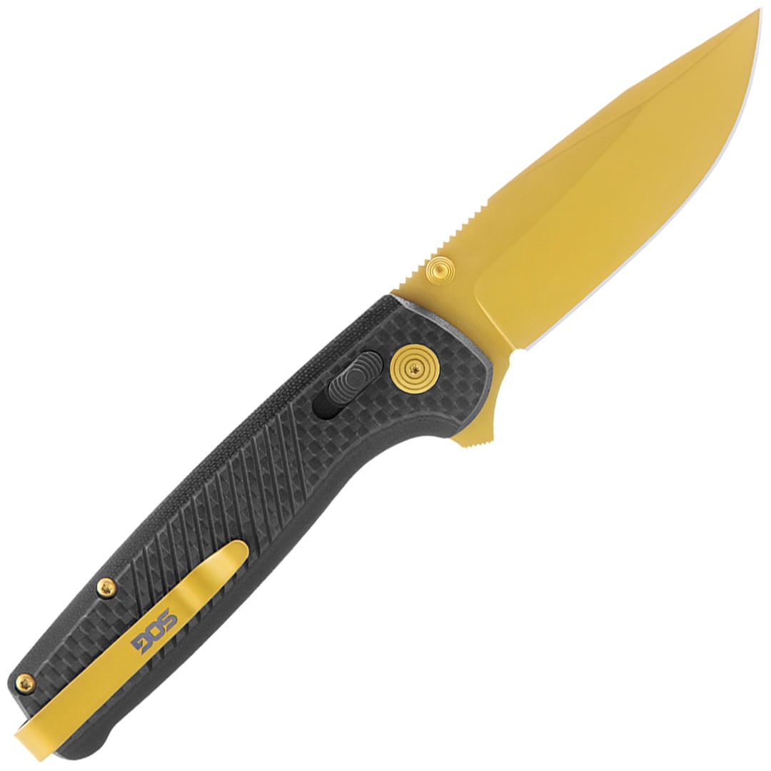 Nóż składany SOG Terminus XR LTE Carbon - Gold