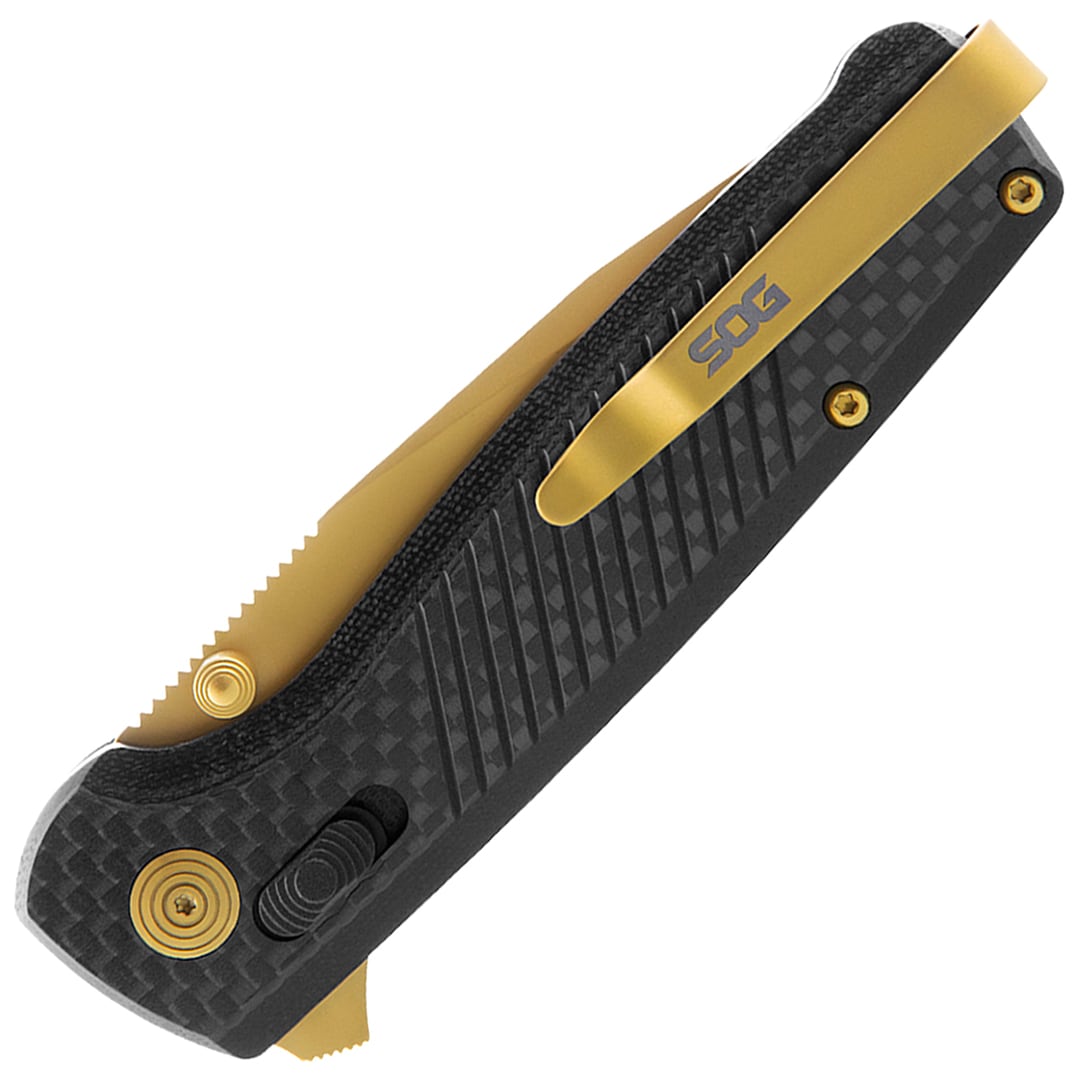 Nóż składany SOG Terminus XR LTE Carbon - Gold