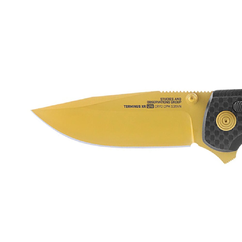 Nóż składany SOG Terminus XR LTE Carbon - Gold