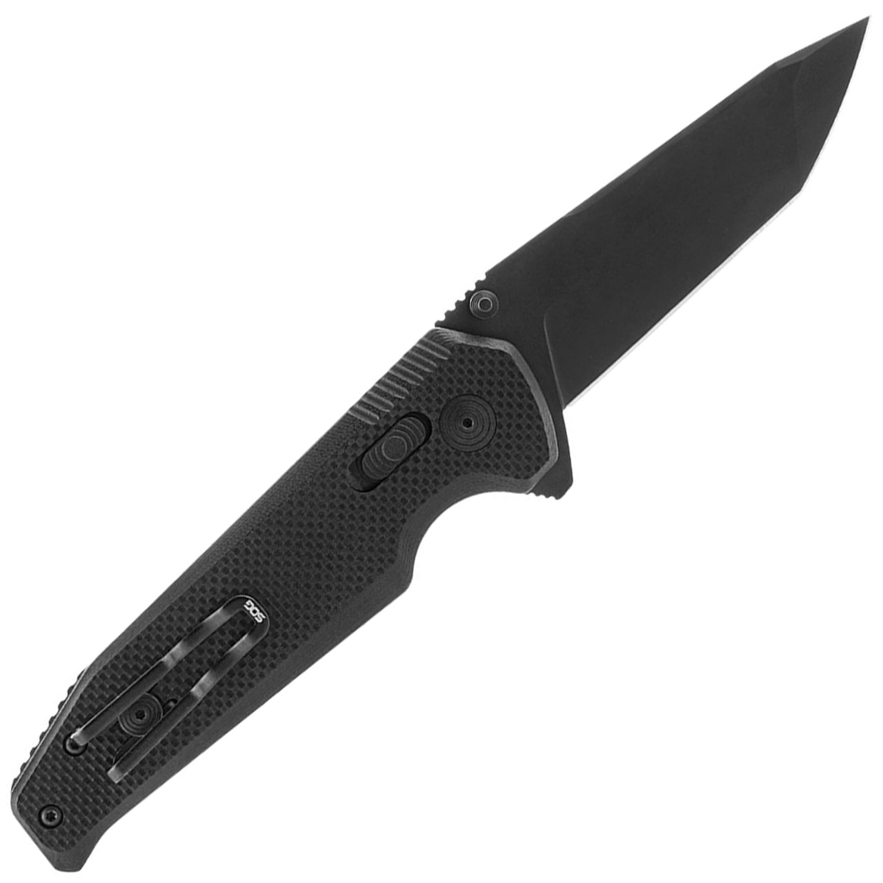 SOG Vision XR Straight Edge Folding Knife - Black