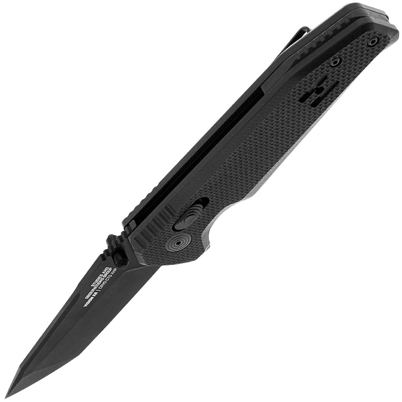 SOG Vision XR Straight Edge Folding Knife - Black