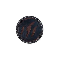 Naszywka skórzana Tigerwood - Black