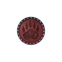 Naszywka skórzana Tigerwood - Szepty Puszczy - Brown