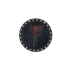 Naszywka skórzana Tigerwood - Punisher - Black