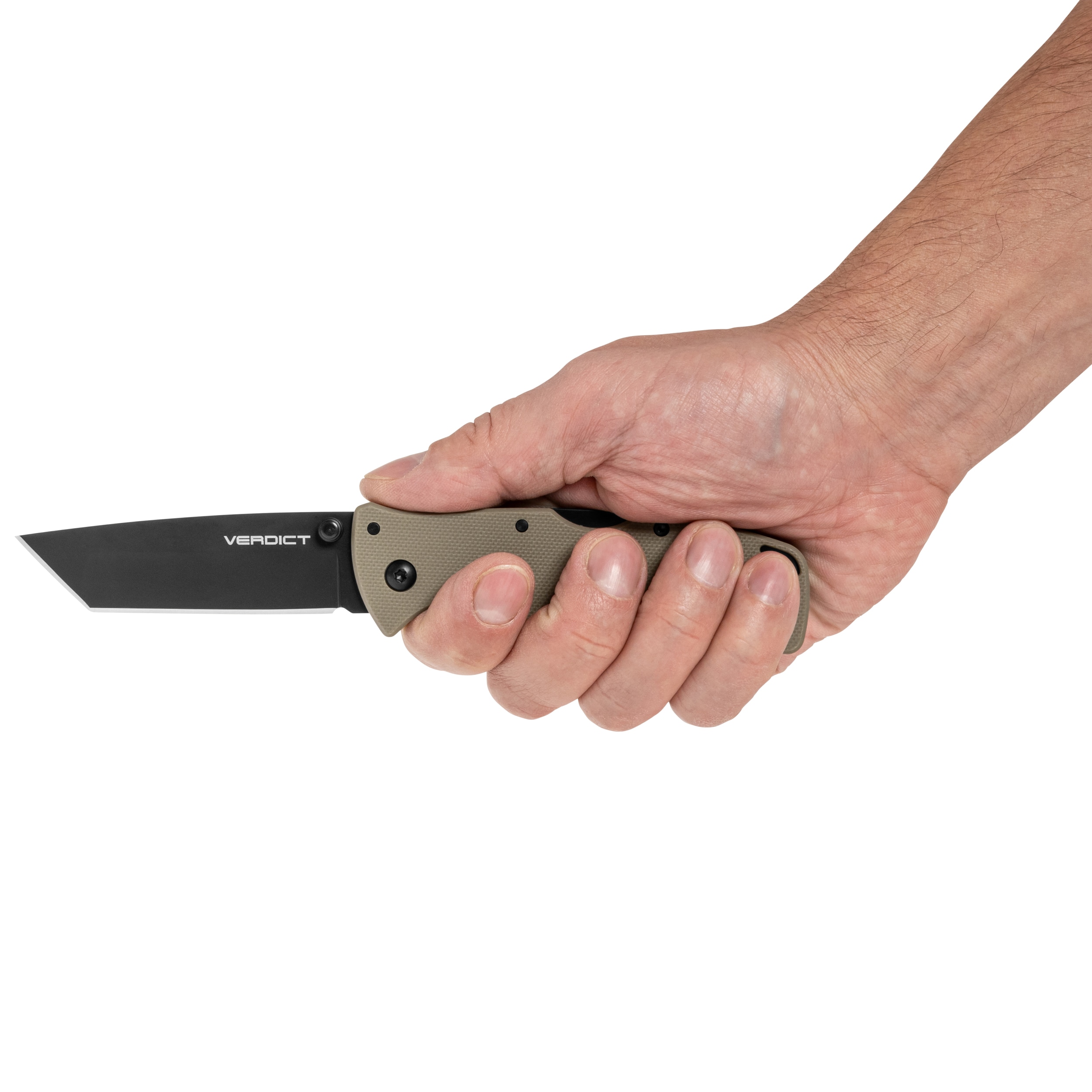 Складаний ніж Cold Steel Verdict Tanto AUS-10A - FDE