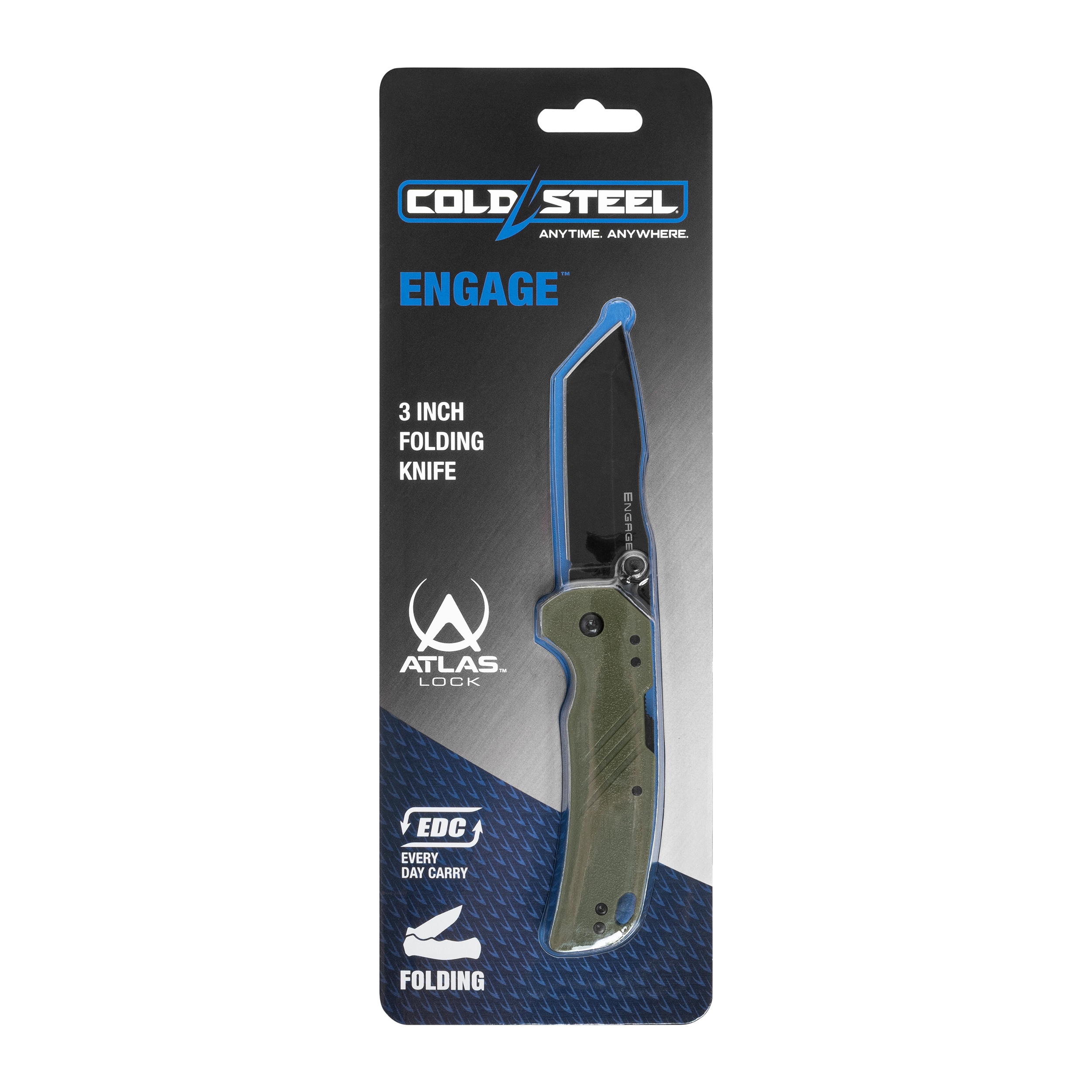 Cold Steel Engage 4116SS Tanto Folding Knife - OD Green