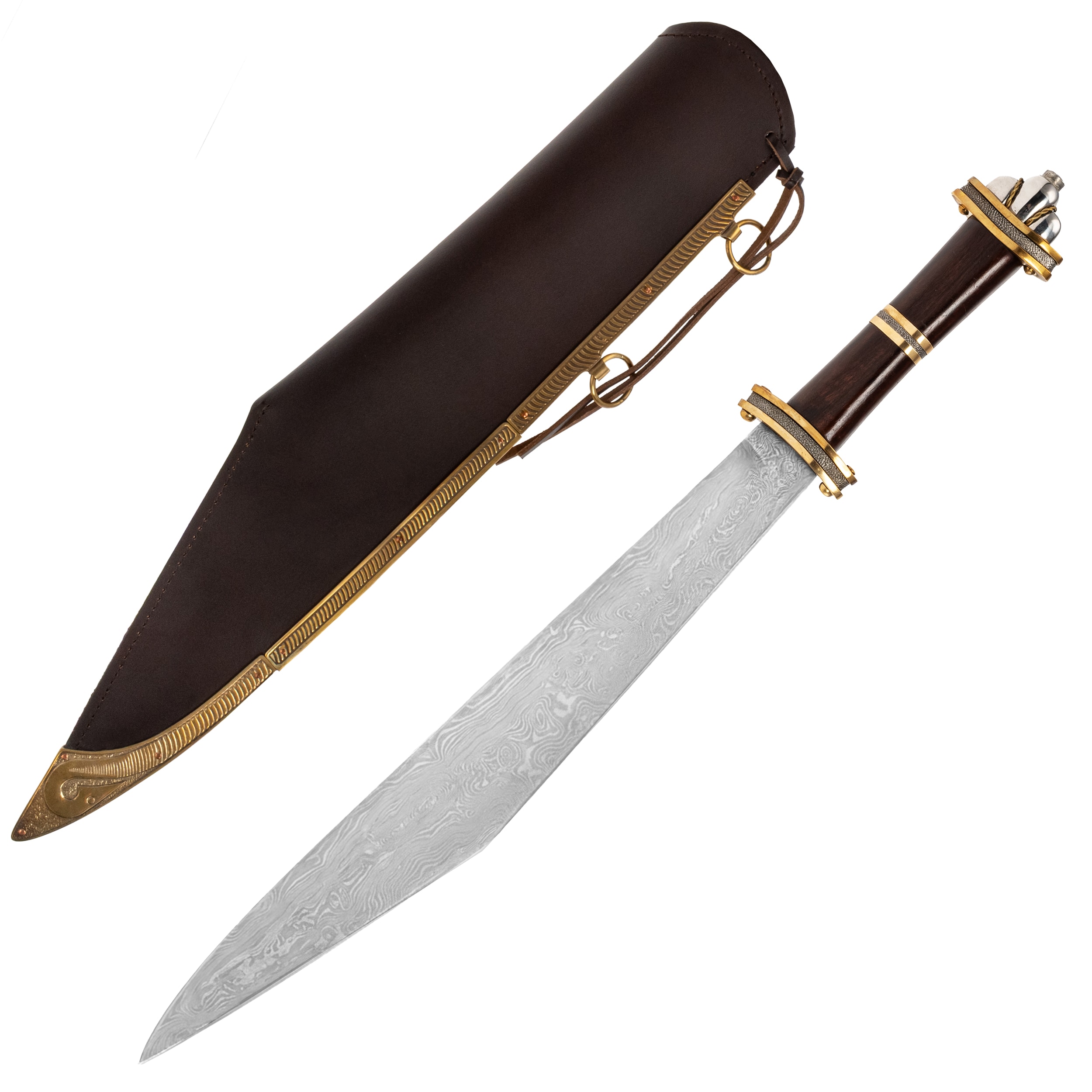 Меч Cold Steel Damascus Long Sax