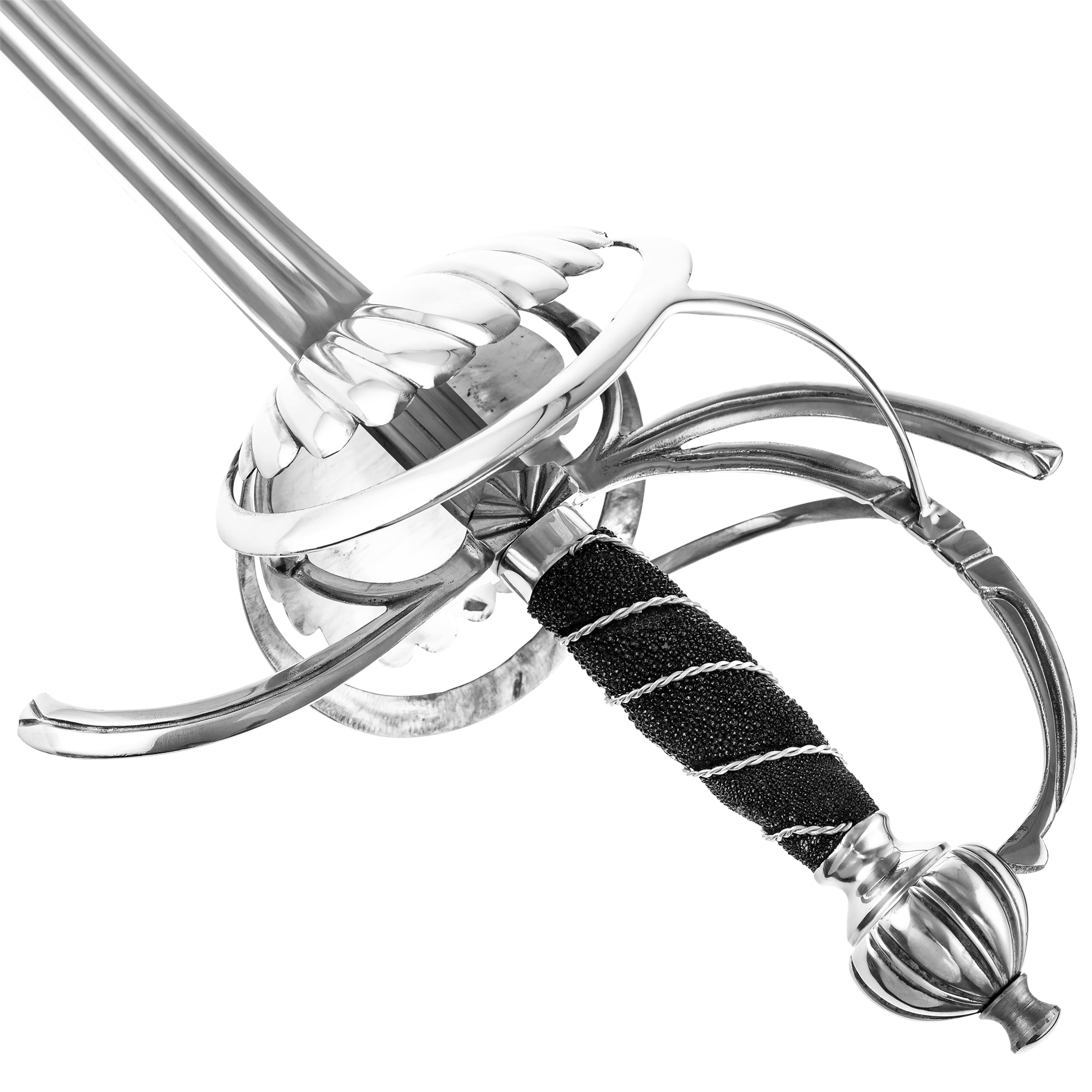 Rapier Cold Steel Ribbed Shell Swept Hilt