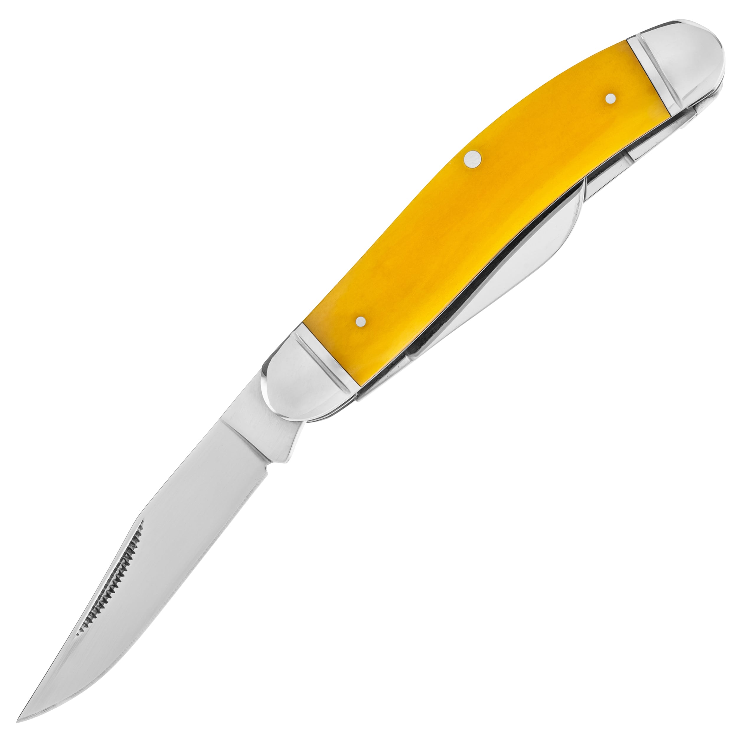Nóż składany Cold Steel Gentlemen's Stockman 8Cr13MoV - Yellow Bone