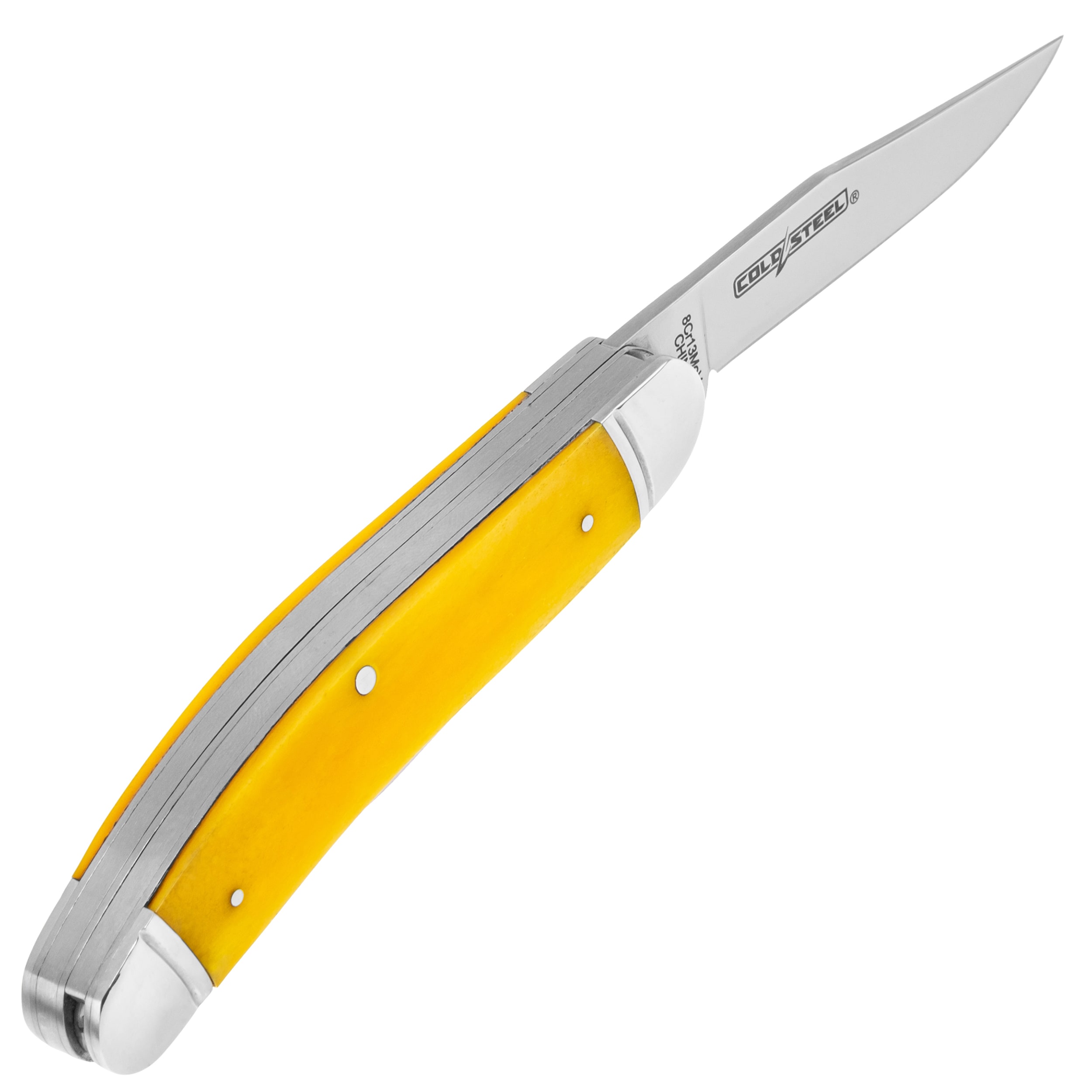 Nóż składany Cold Steel Gentlemen's Stockman 8Cr13MoV - Yellow Bone