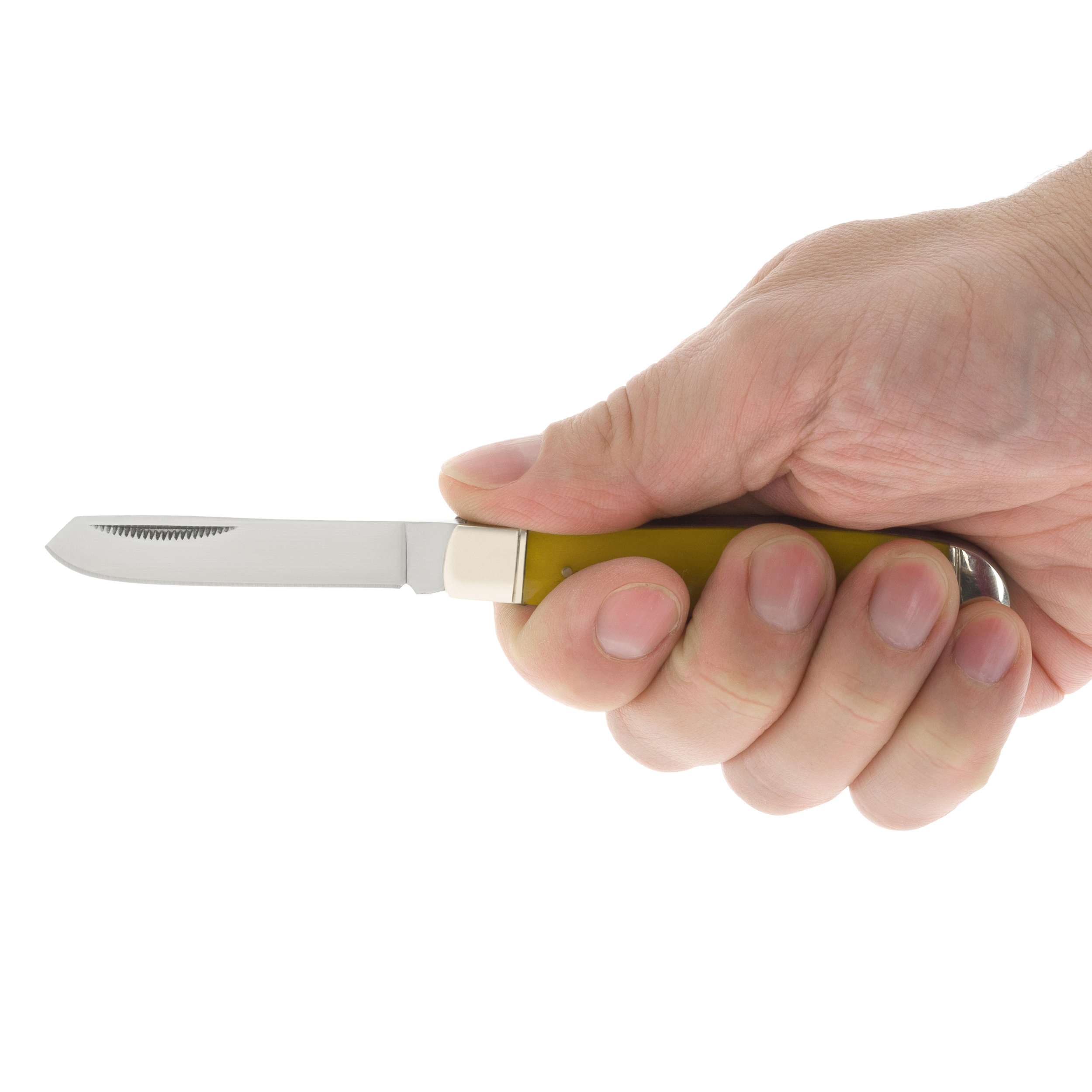 Nóż składany Cold Steel Mini Trapper 8Cr13MoV - Yellow Bone