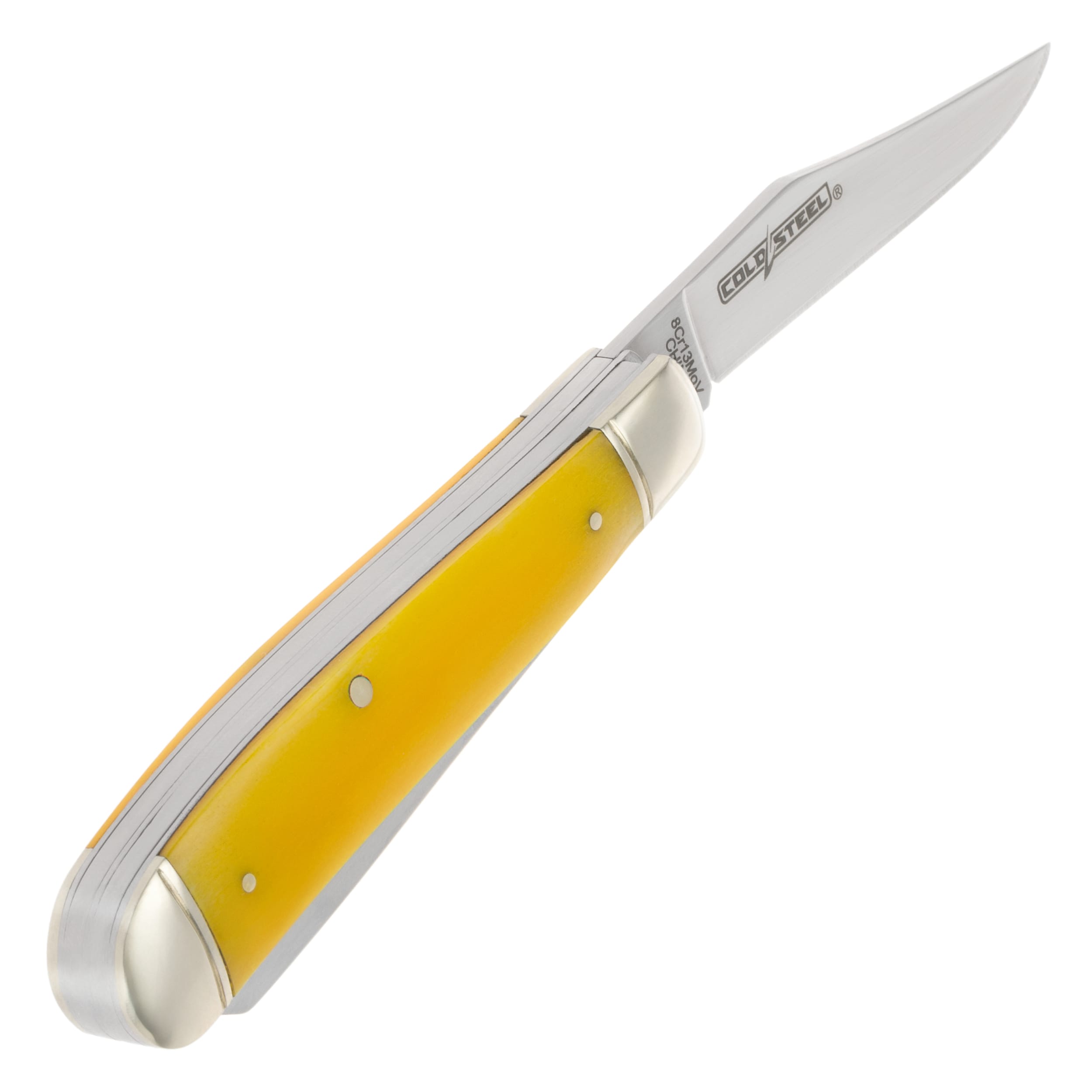 Nóż składany Cold Steel Mini Trapper 8Cr13MoV - Yellow Bone