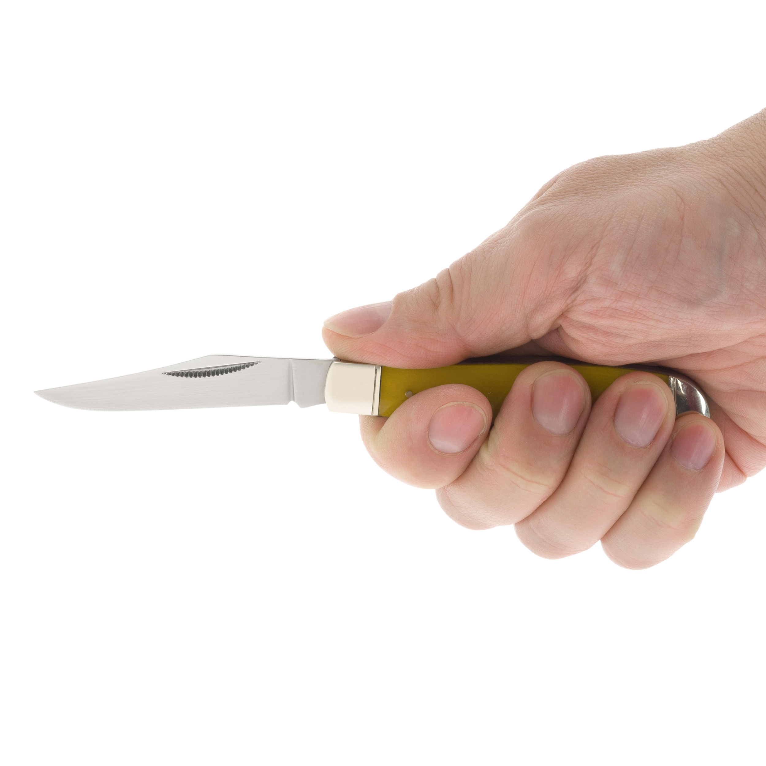 Nóż składany Cold Steel Mini Trapper 8Cr13MoV - Yellow Bone