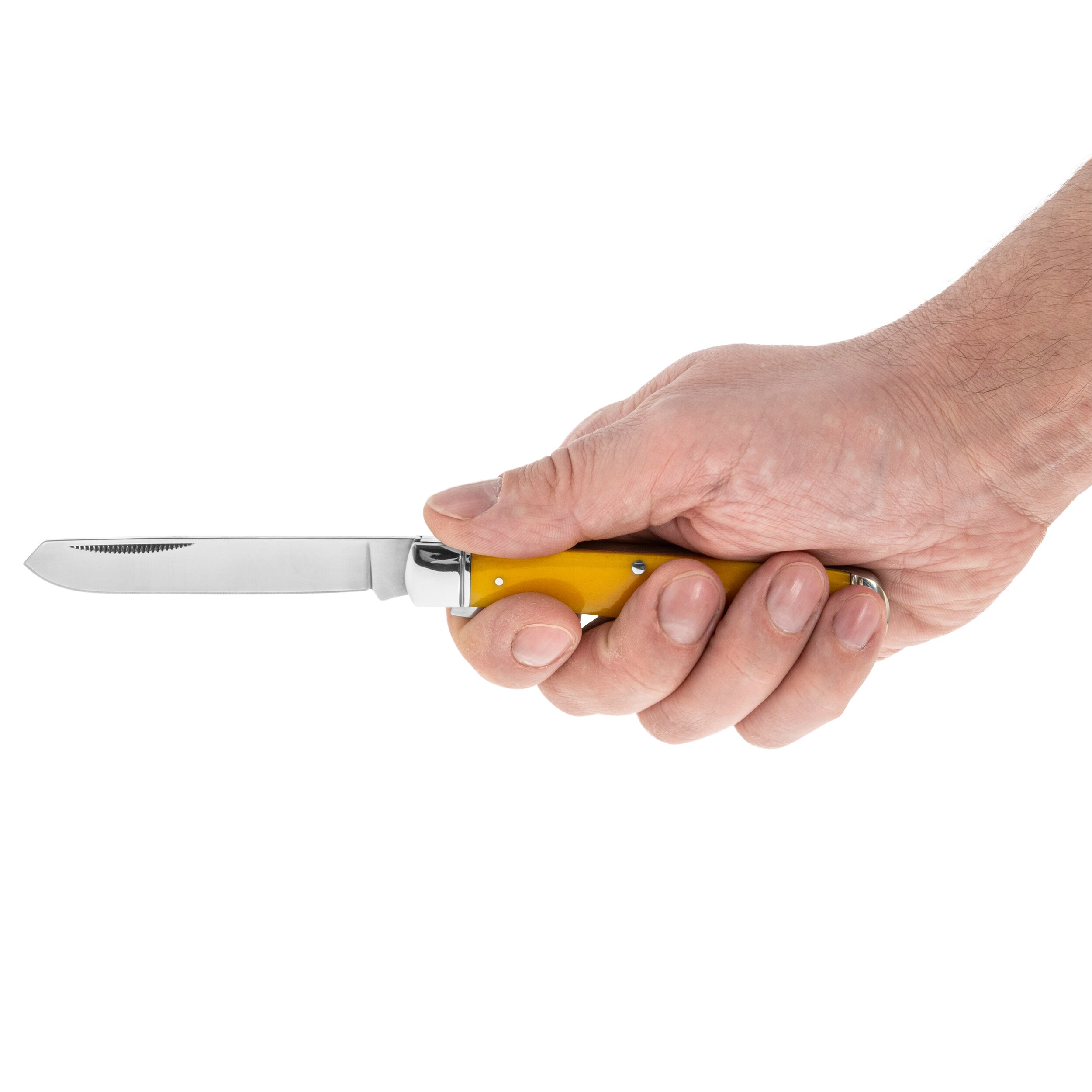 Складаний ніж Cold Steel Trapper 8Cr13MoV - Yellow Bone