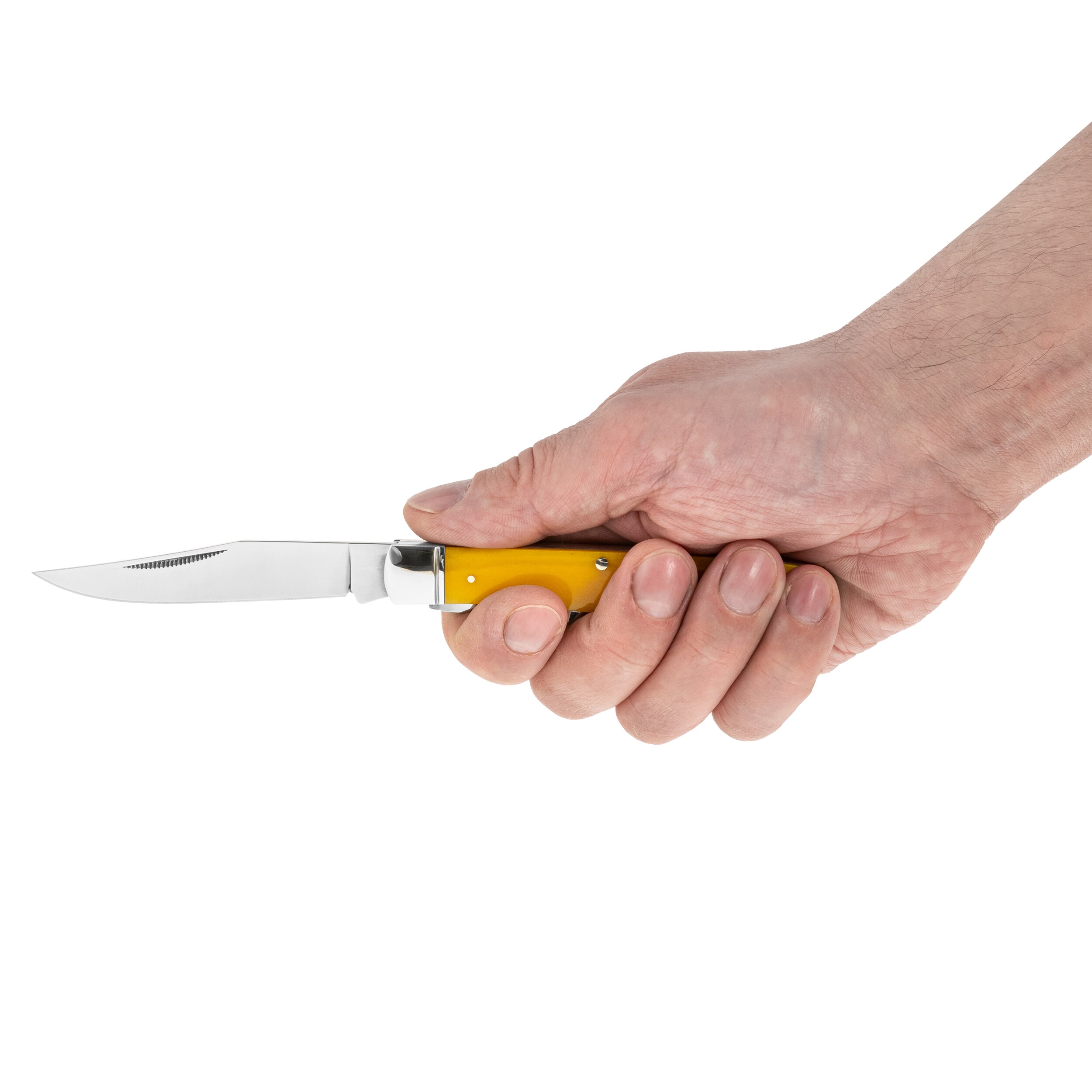 Складаний ніж Cold Steel Trapper 8Cr13MoV - Yellow Bone