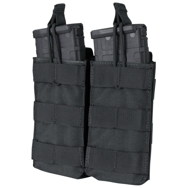 Podwójna ładownica Condor Double M4/M16 Open Top Mag Pouch Black