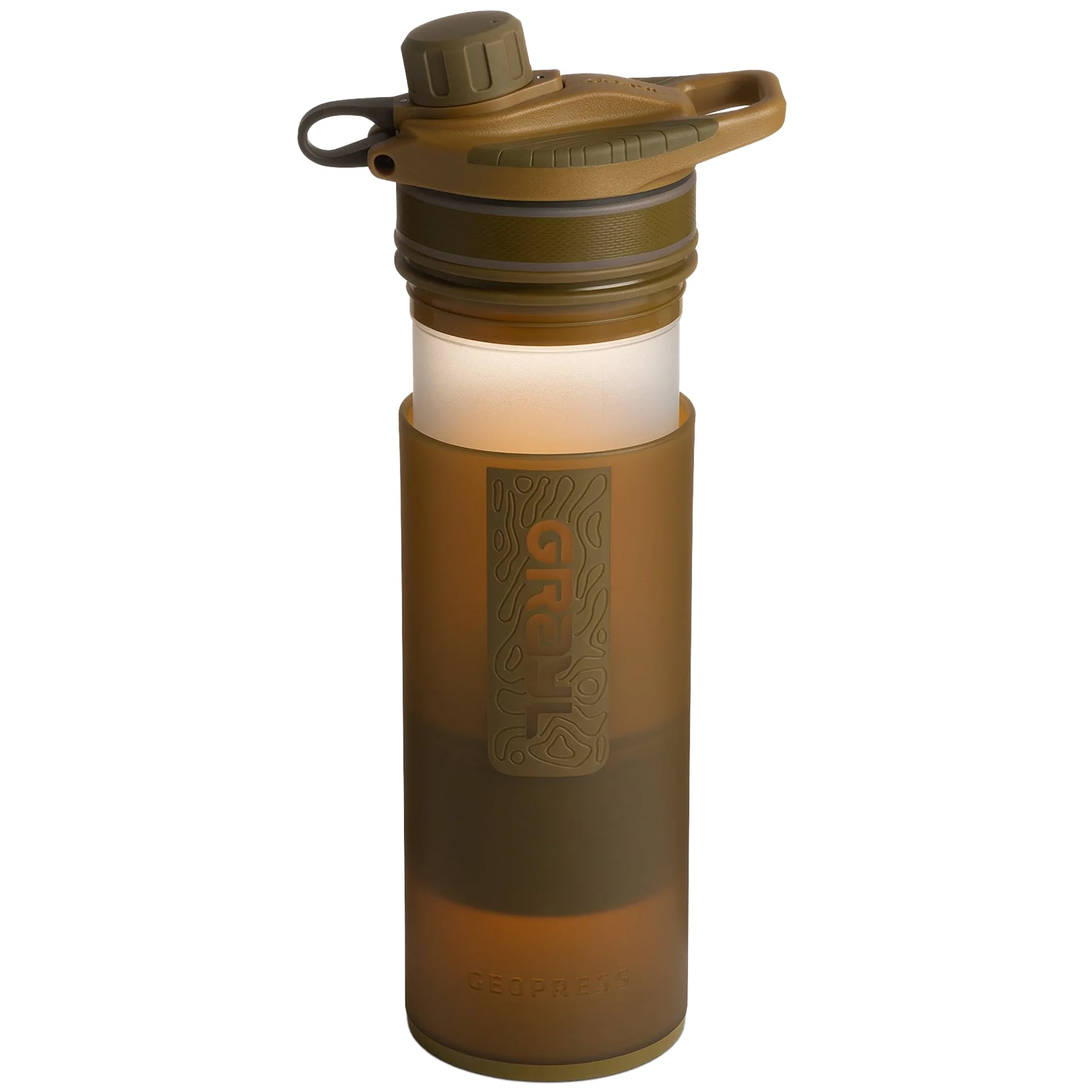 Пляшка з фільтром Grayl GeoPress 710 мл - Coyote Brown