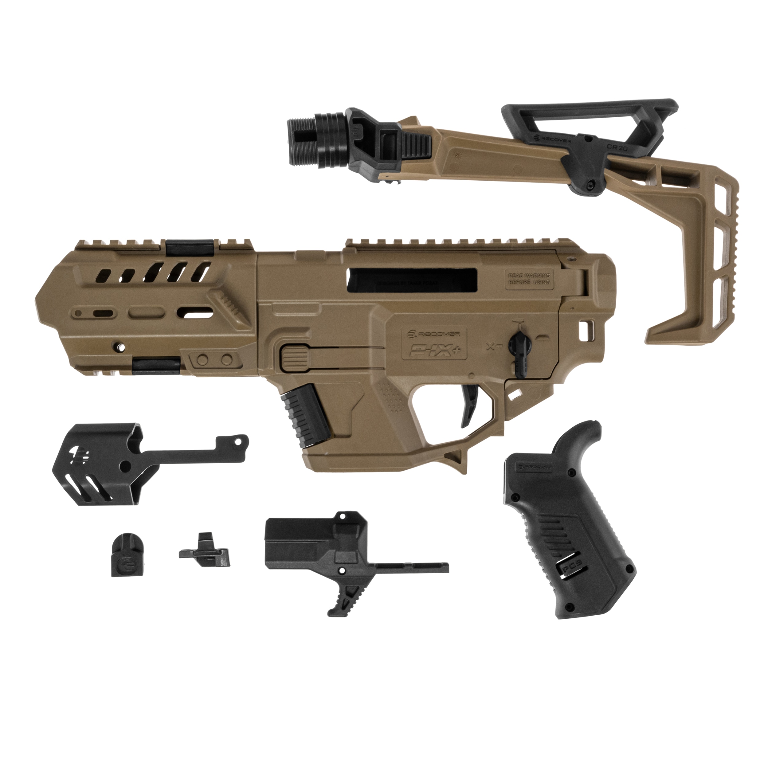 Konwersja ReCover Tactical P-IX FST Folding Stock do pistoletów Glock - Tan