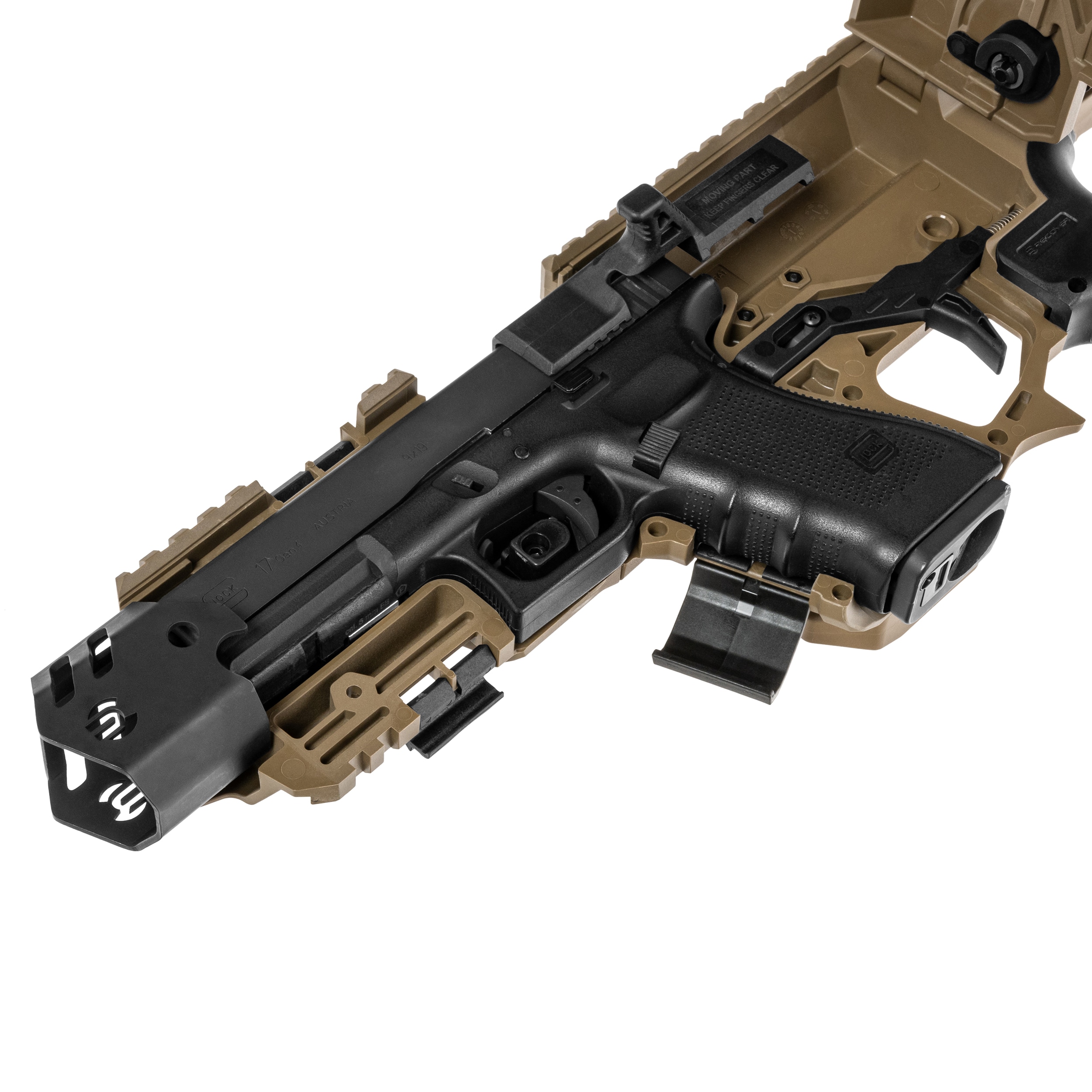 Konwersja ReCover Tactical P-IX FST Folding Stock do pistoletów Glock - Tan