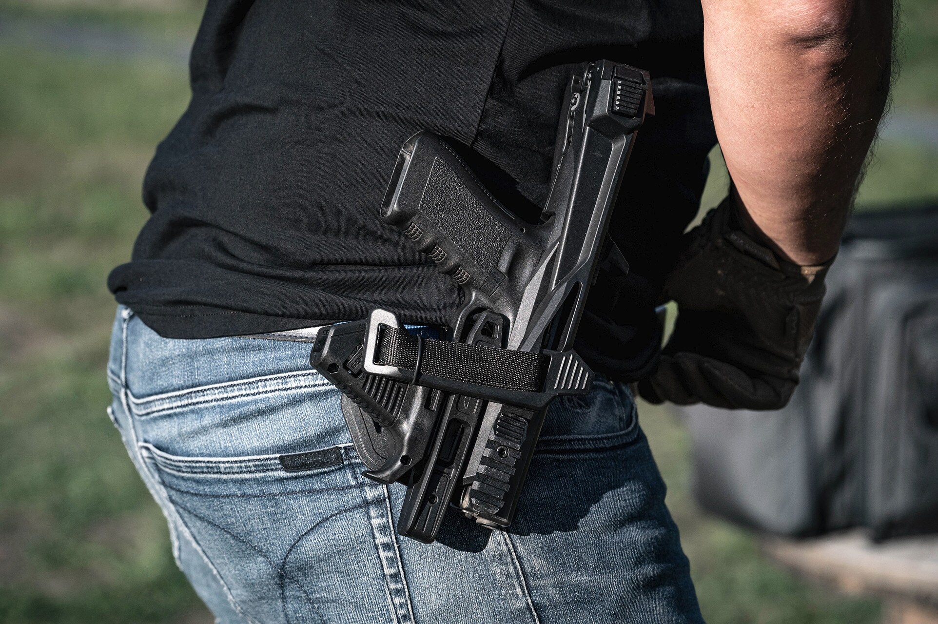 Konwersja Recover Tactical 20/20N Stabilizer Brace Pro Kit + MG9 Grip do pistoletów Glock - Black
