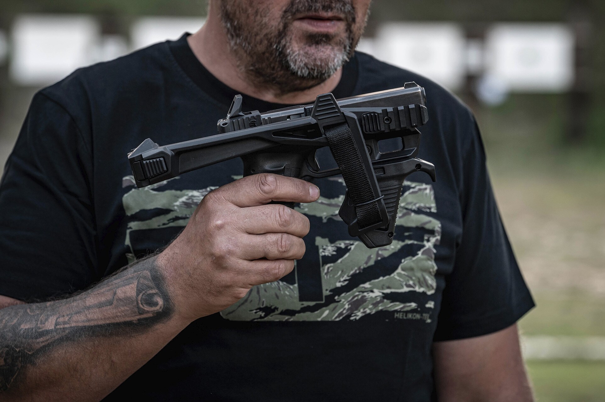 Konwersja Recover Tactical 20/20N Stabilizer Brace Pro Kit + MG9 Grip do pistoletów Glock - Black