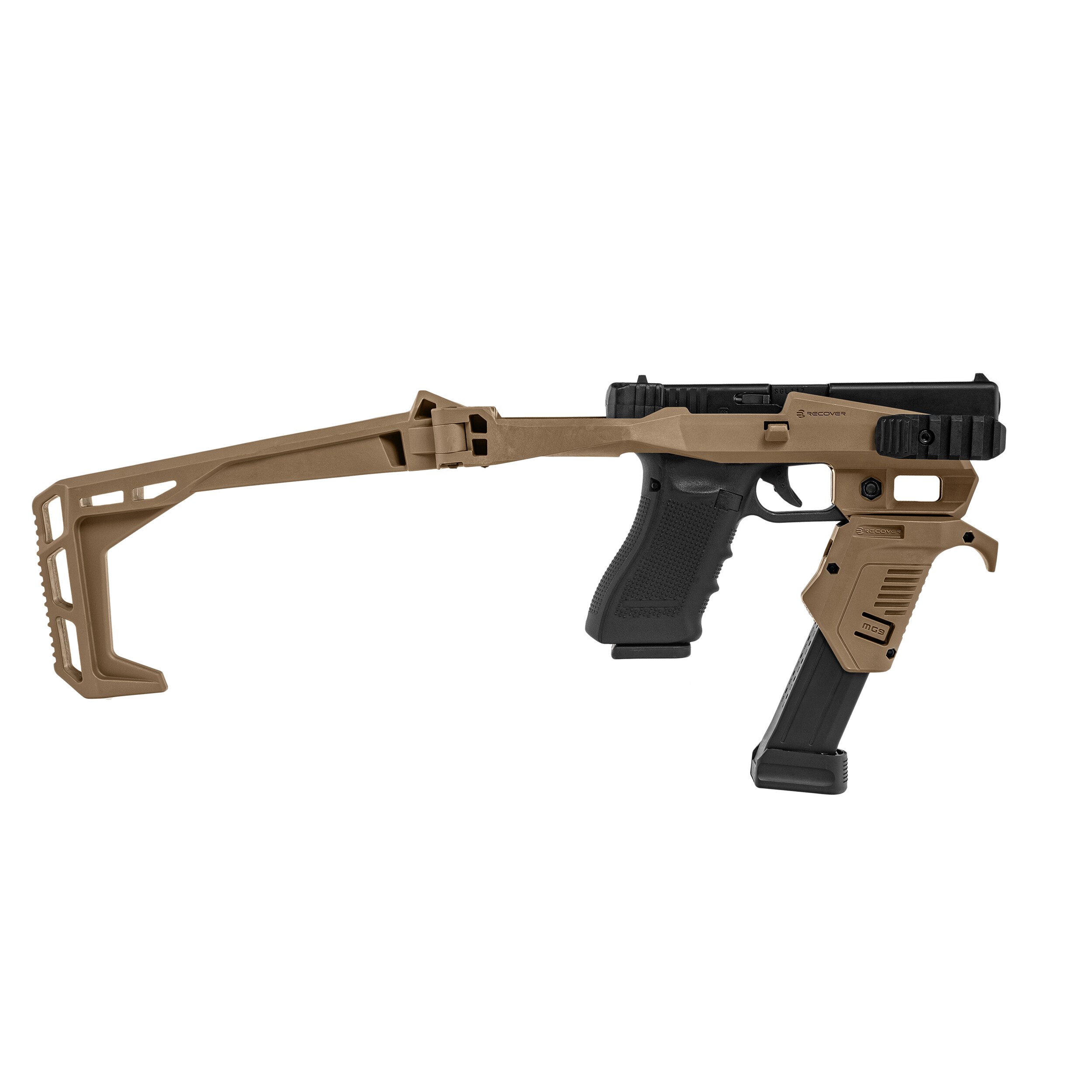 Конверсійний набір Recover Tactical 20/20N Stabilizer Stock Pro Kit + MG9 Grip для пістолетів Glock - Tan