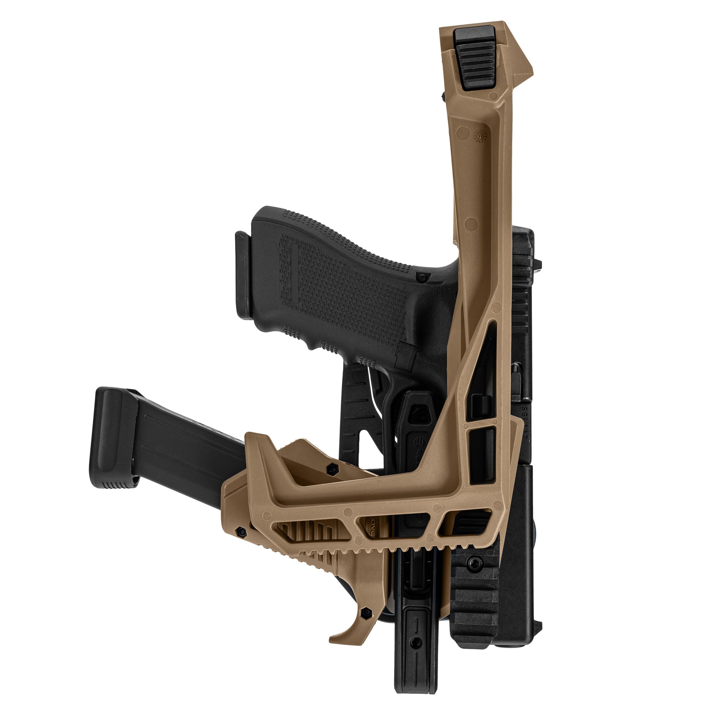 Конверсійний набір Recover Tactical 20/20N Stabilizer Stock Pro Kit + MG9 Grip для пістолетів Glock - Tan
