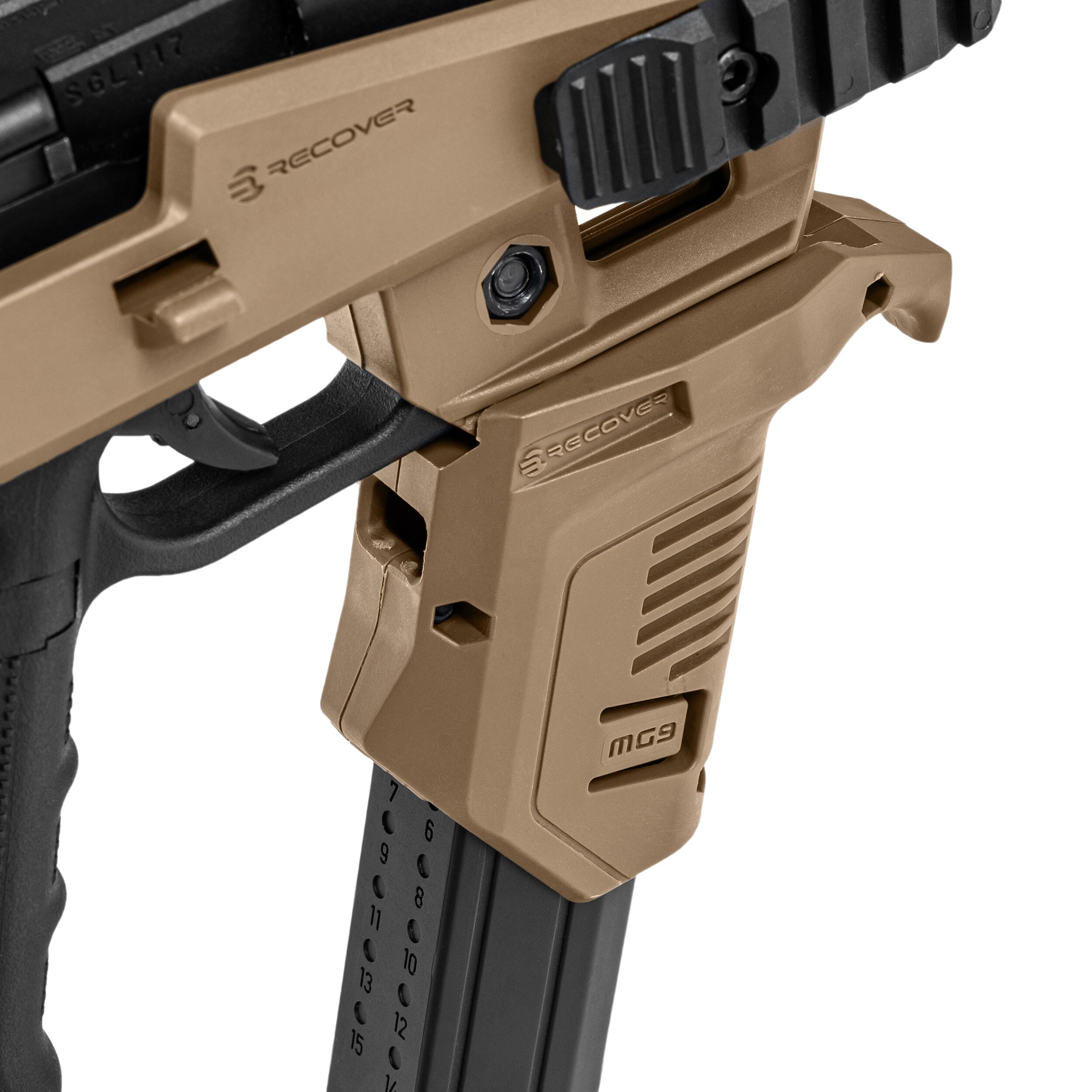 Конверсійний набір Recover Tactical 20/20N Stabilizer Stock Pro Kit + MG9 Grip для пістолетів Glock - Tan