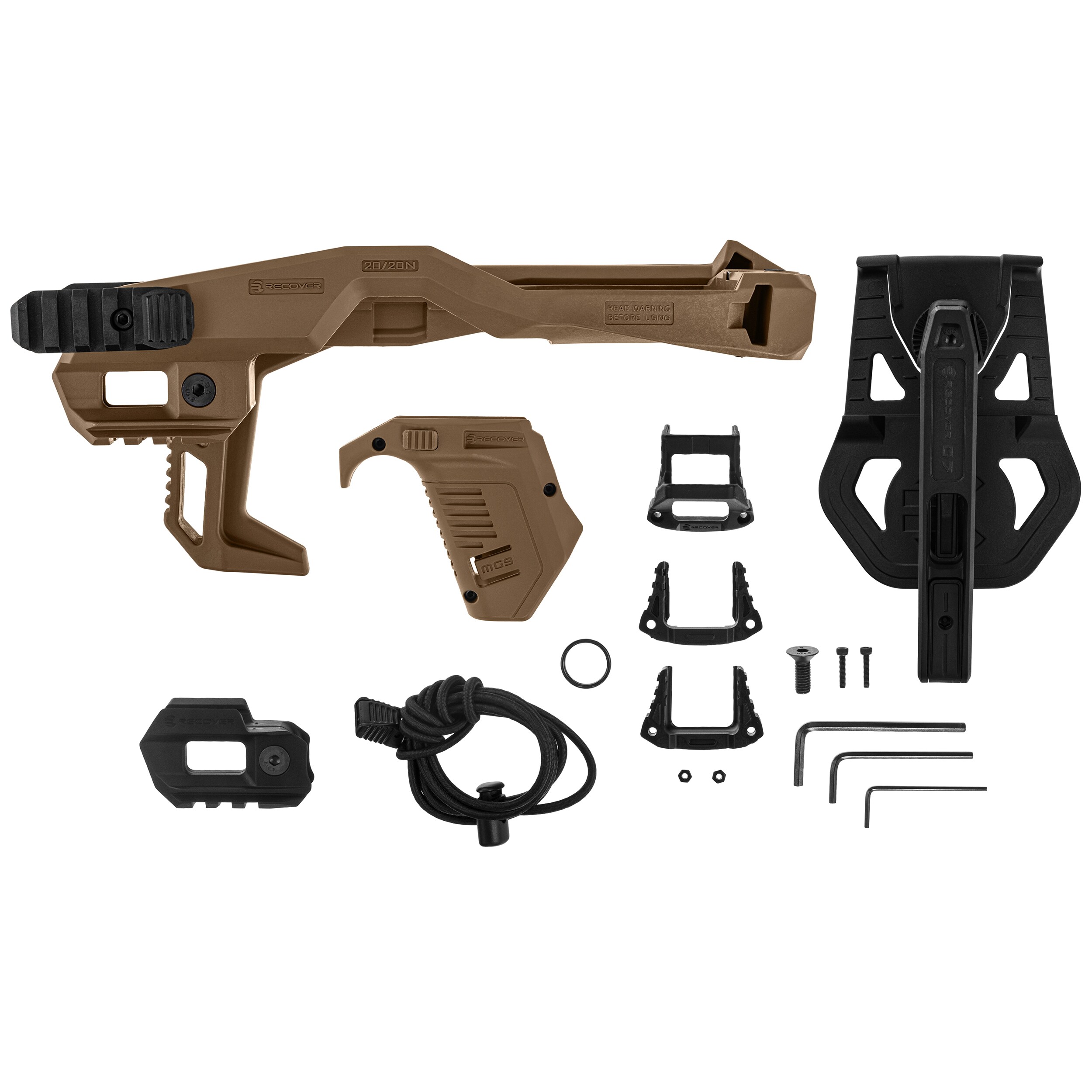 Конверсійний набір Recover Tactical 20/20N Stabilizer Stock Pro Kit + MG9 Grip для пістолетів Glock - Tan