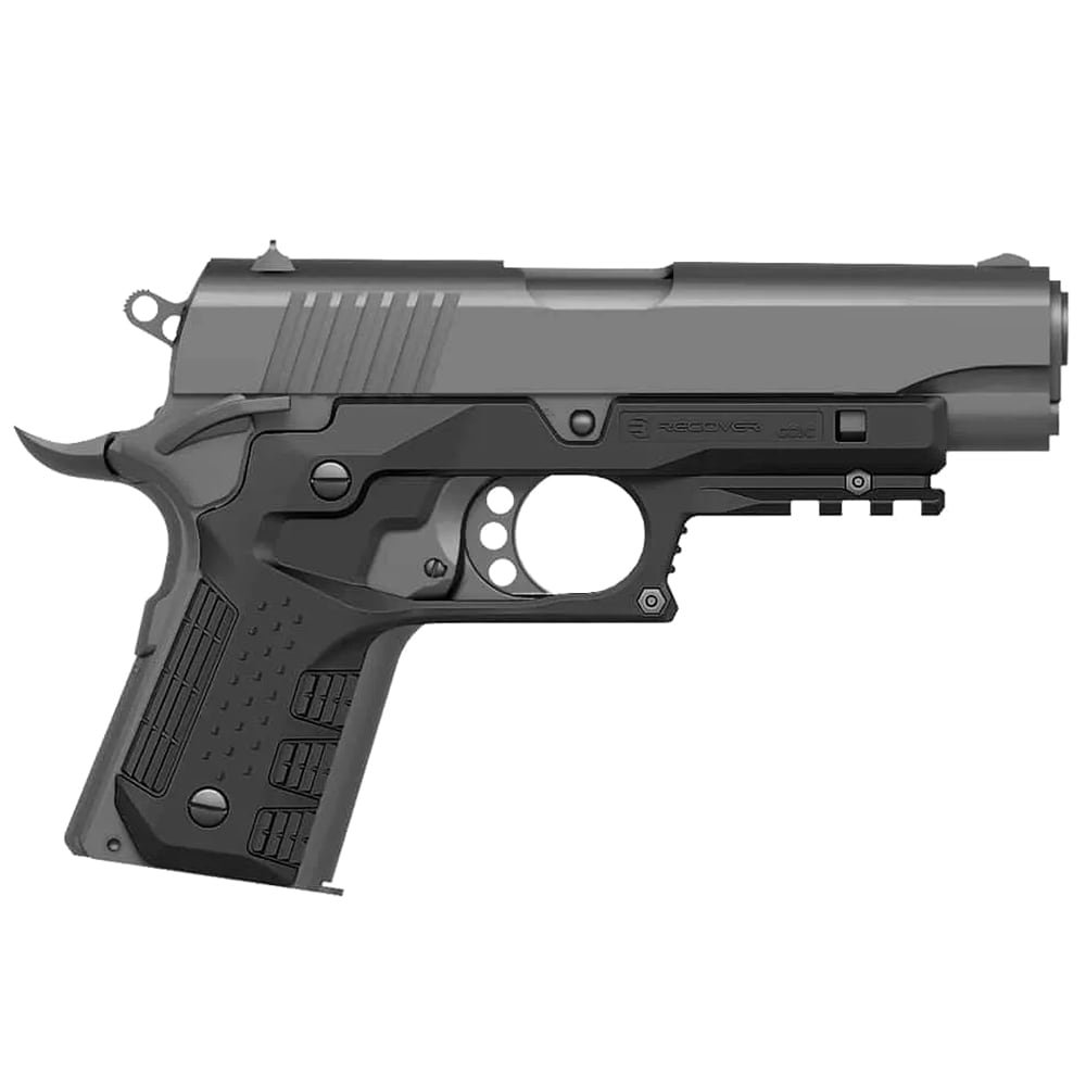 Okładziny ze szkieletem Recover Tactical do pistoletu Colt 1911 Compact - Black