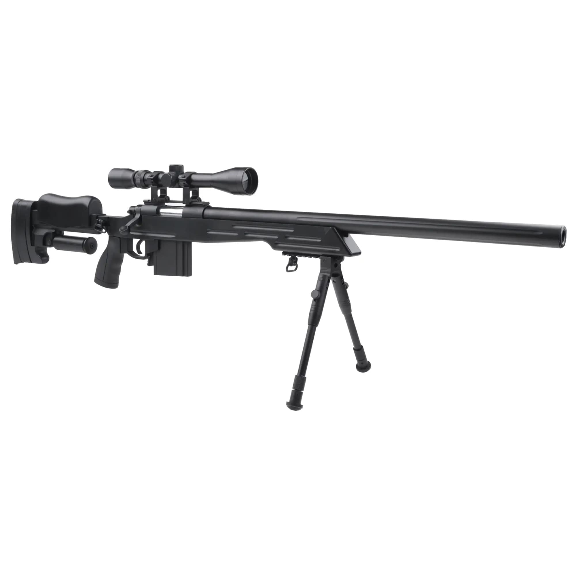 Снайперська гвинтівка ASG Well MB4413D з оптичним прицілом та сошкою