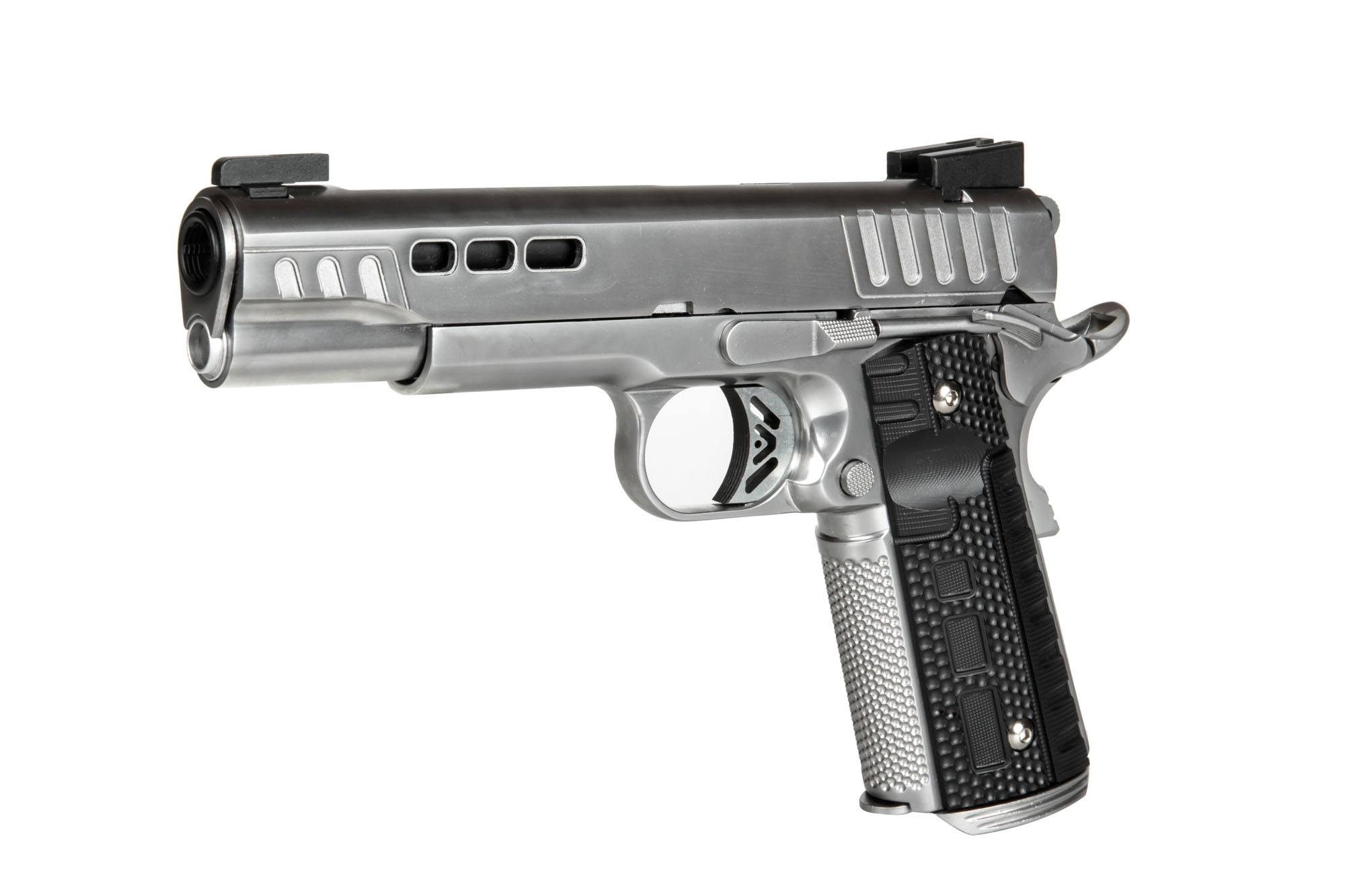 Пістолет GBB Ascend KP1911 - сріблястий