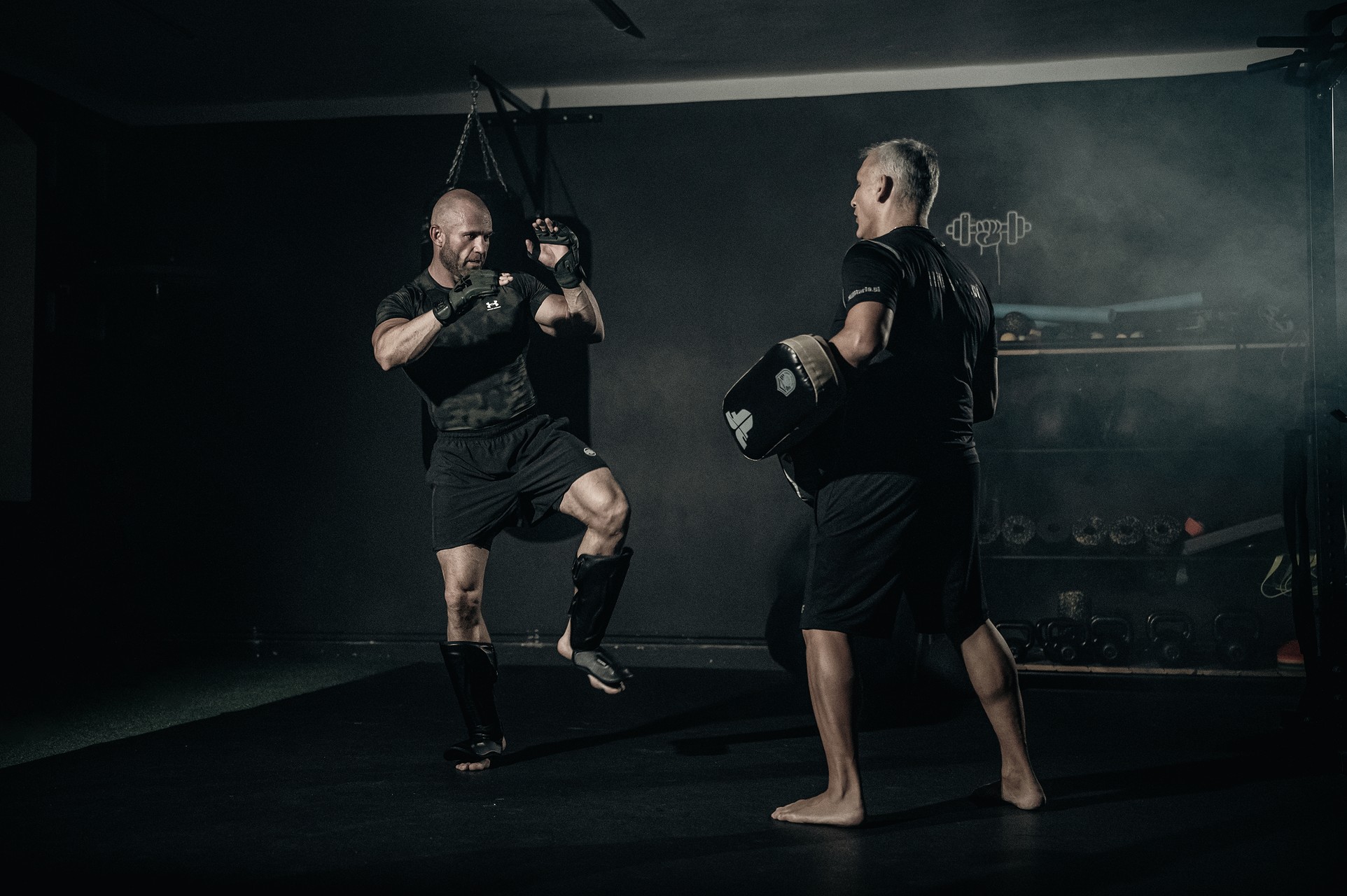Захист гомілки і стопи Fighter Thai Ergo - Black