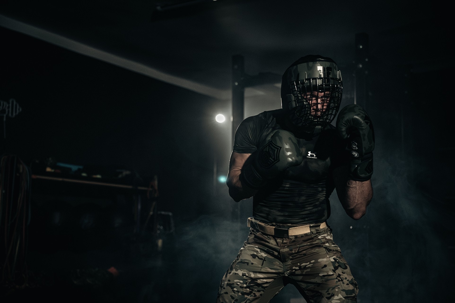 Боксерський шолом Fighter Shock Head Guard - Khaki/Camo
