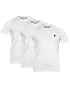 Koszulka T-shirt 4F M1154 Biała - 3 szt. Koszulka T-shirt 4F M1154 Biała - 3 szt.
