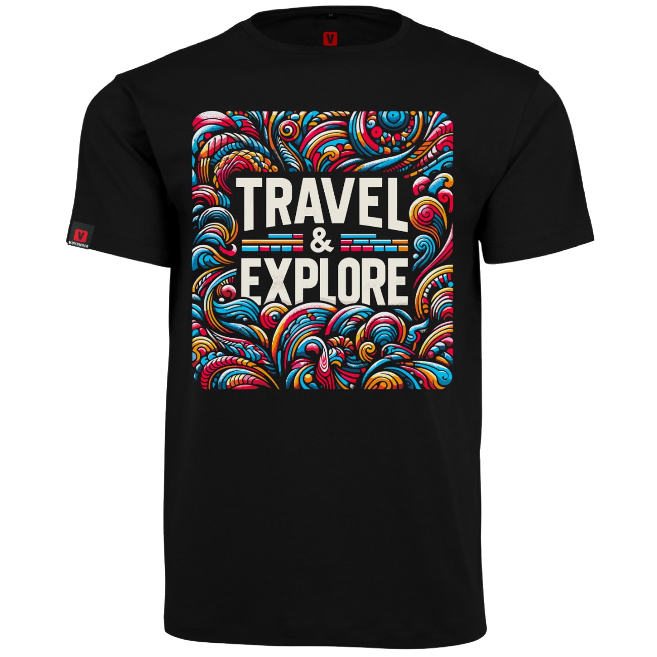 Футболка T-shirt Voyovnik Travel & Explore - Чорна
