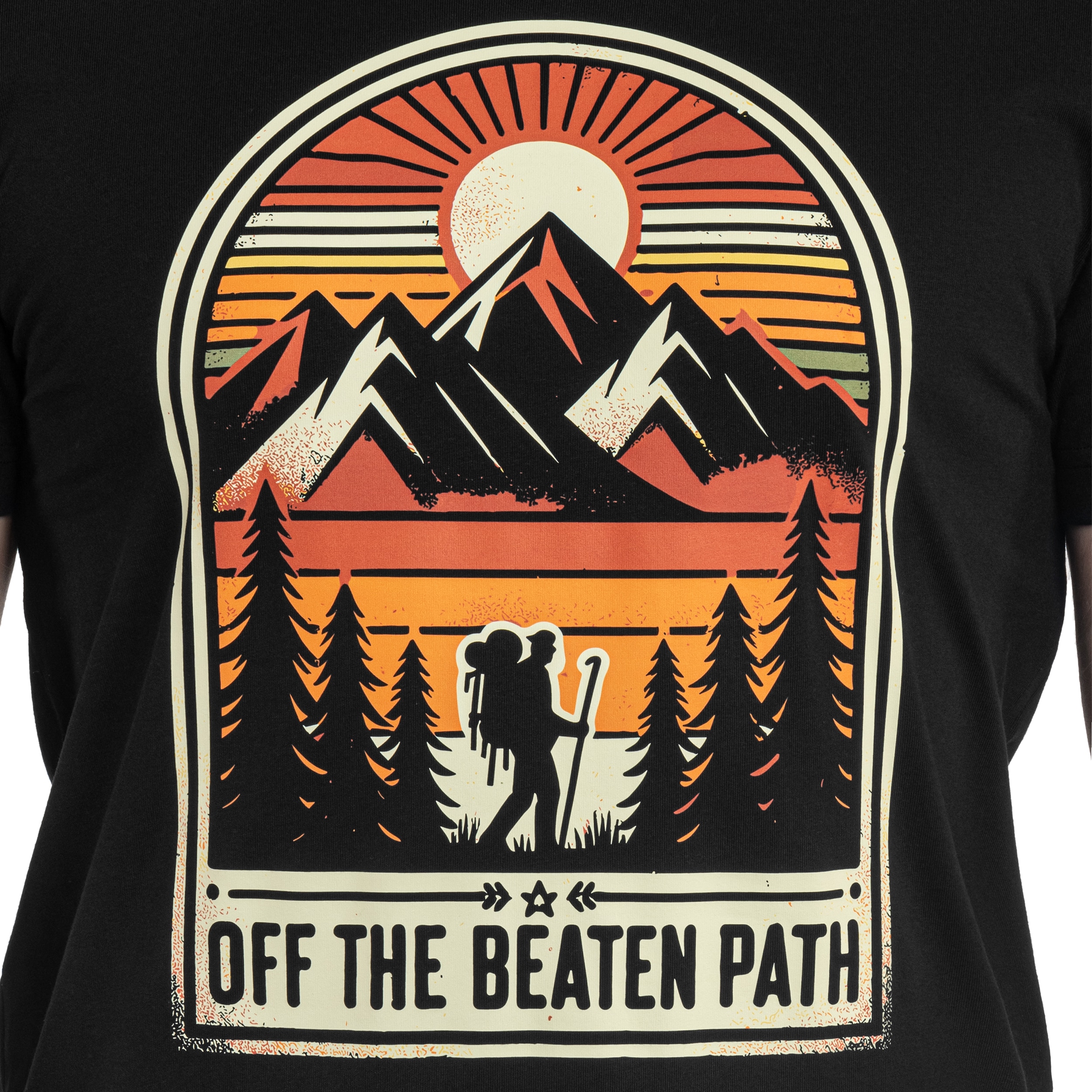 Koszulka T-shirt Voyovnik Off The Beaten Path - Czarna