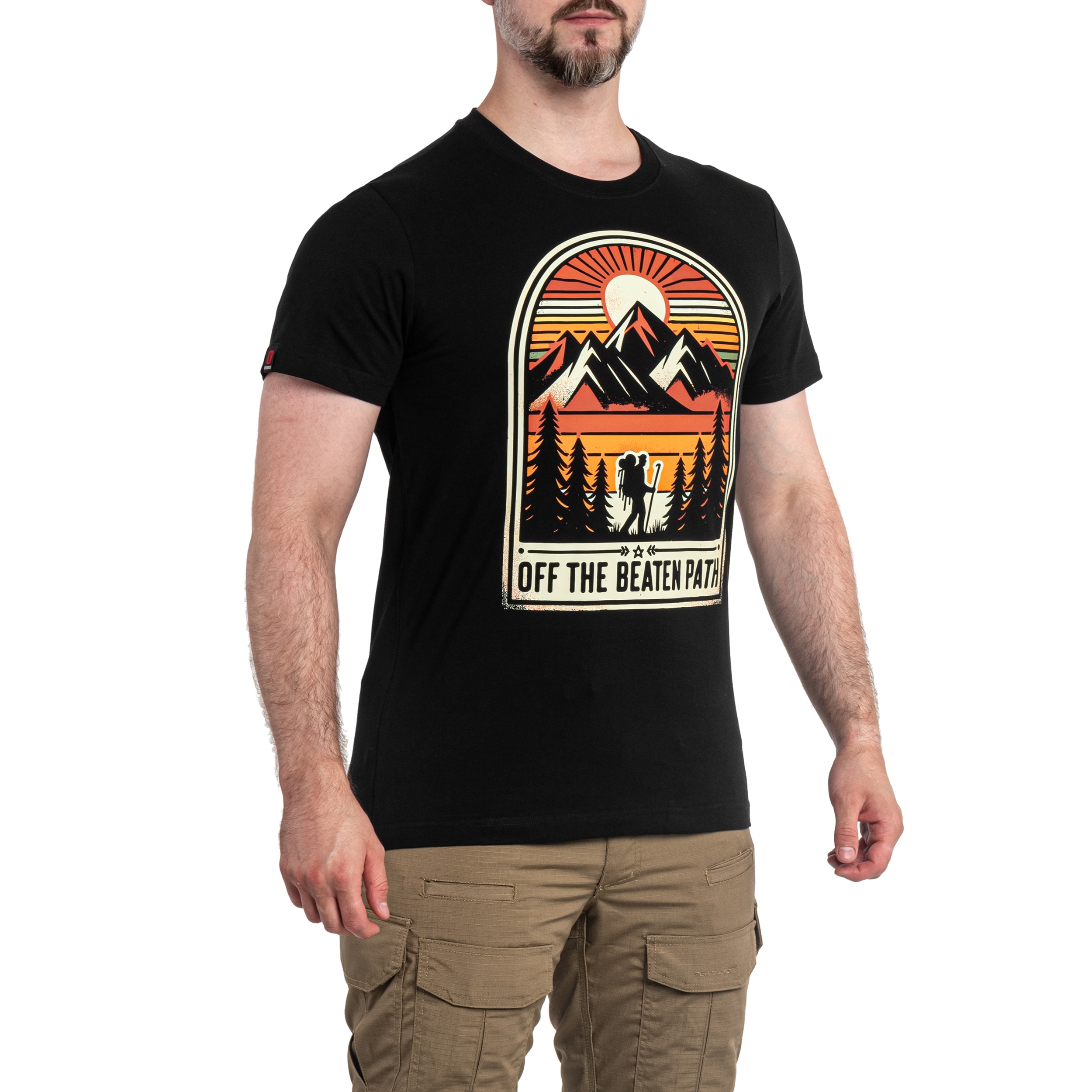 Koszulka T-shirt Voyovnik Off The Beaten Path - Czarna