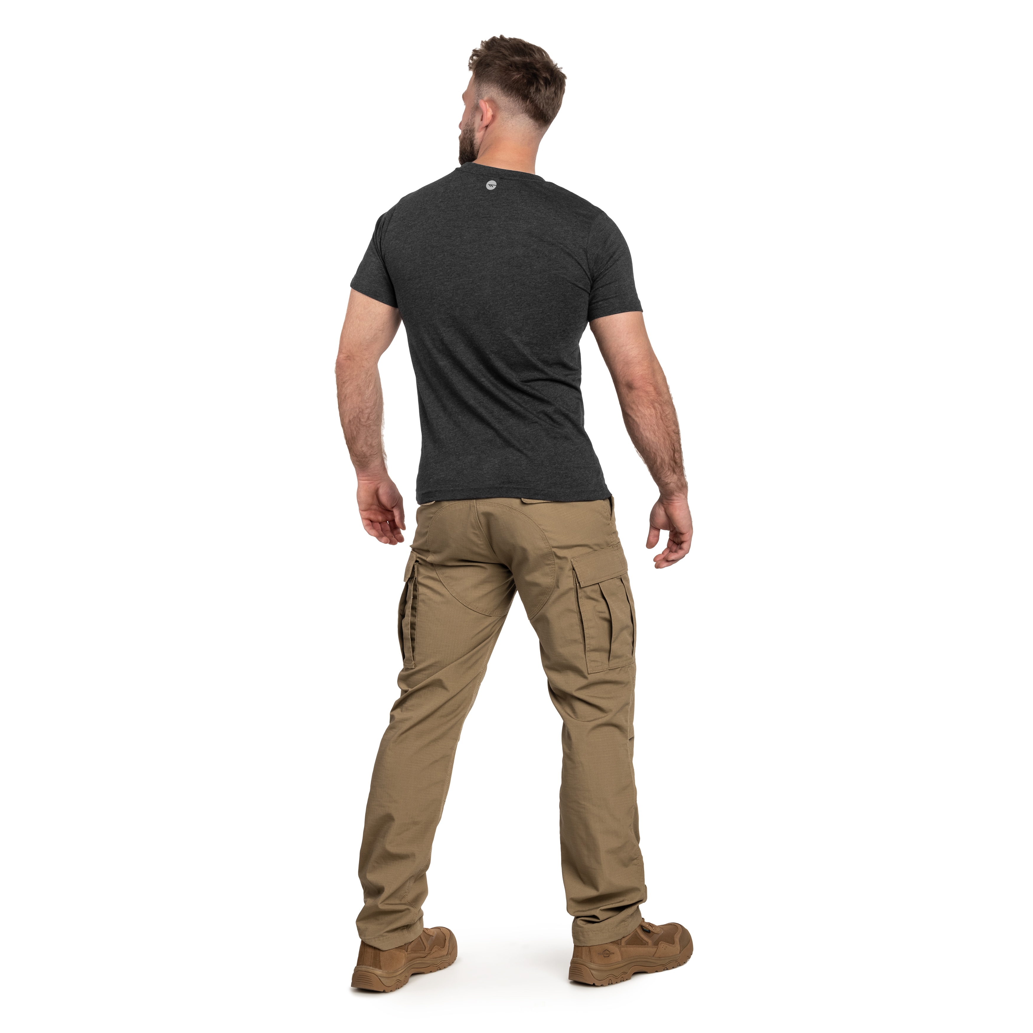 Koszulka T-Shirt Hi-Tec Plain - Dark Grey Melange