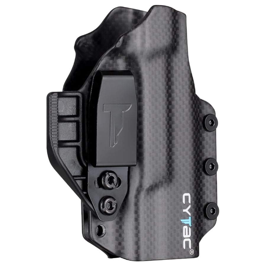 Внутрішня кобура з кліпсою Cytac Carbon Fiber IWB для пістолетів Glock 19 - Black