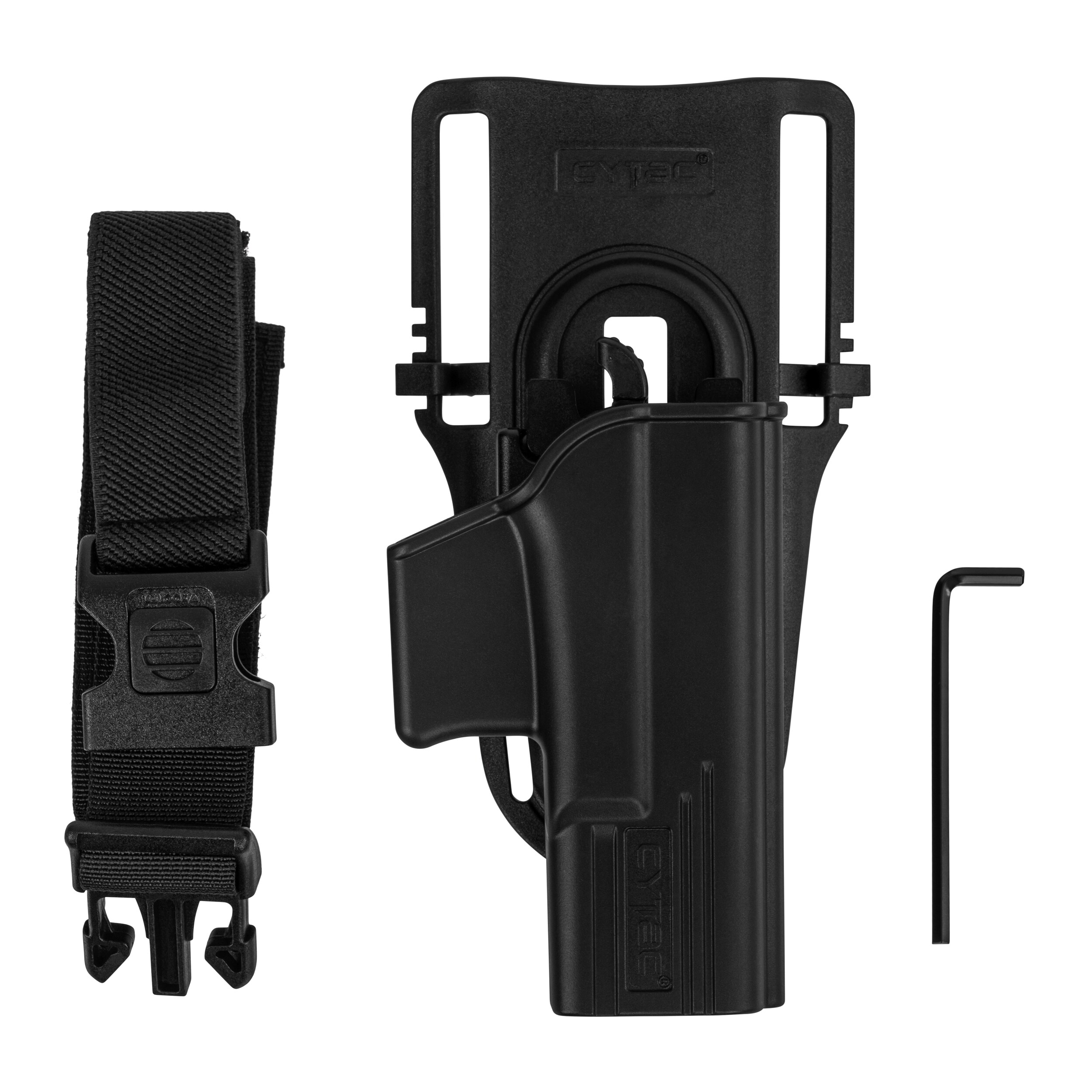 Kabura Cytac Low Ride Belt Loop do pistoletów Glock 19 - Black
