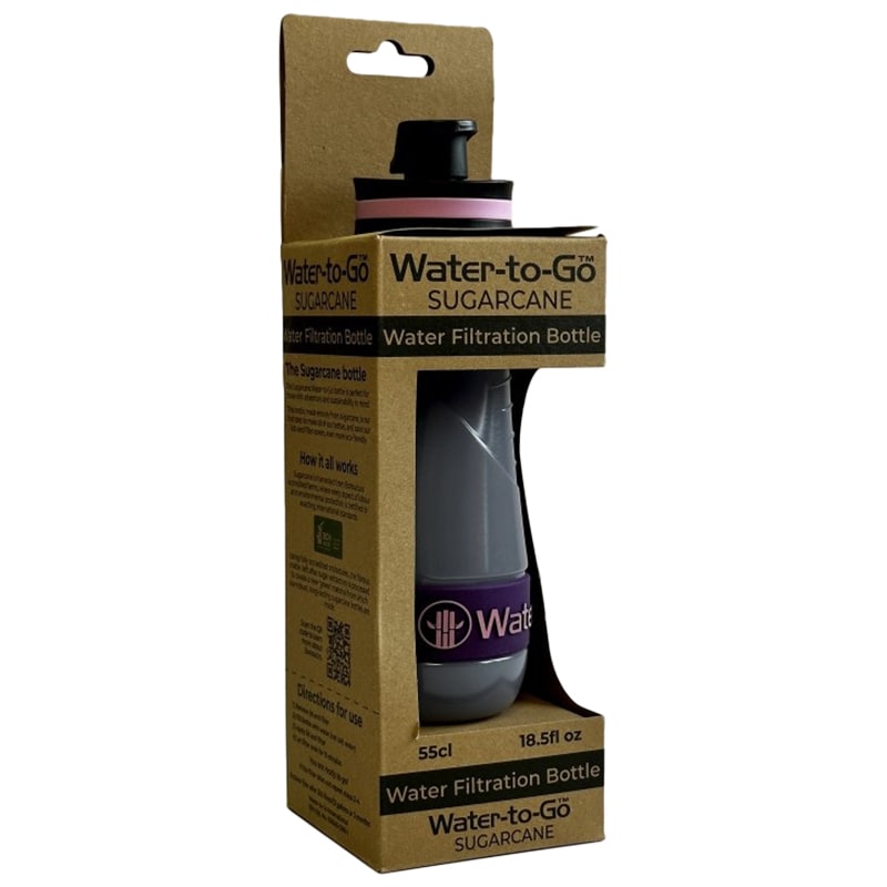 Butelka z filtrem Water-to-Go Sugarcane 550 ml - Acai Purple