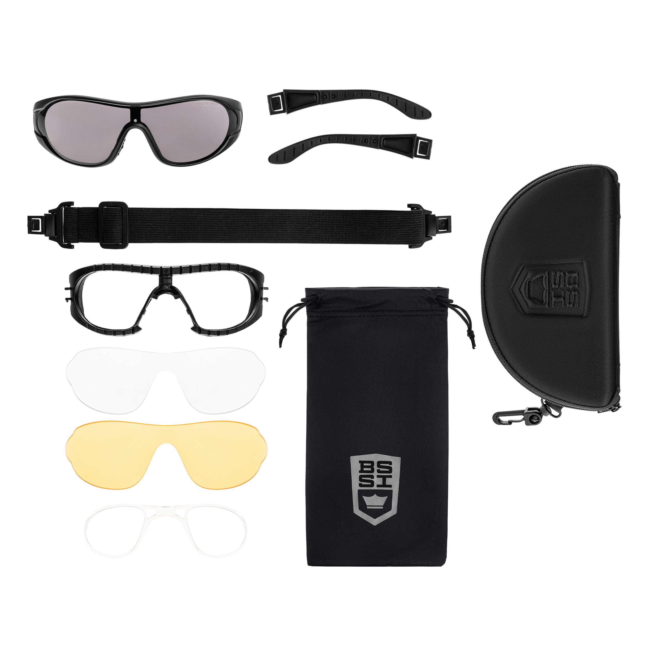 Okulary taktyczne Bolle Raider Kit - Black