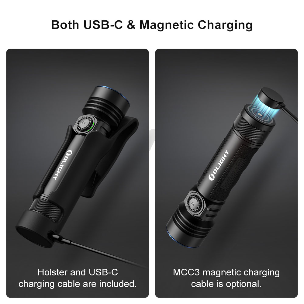 Latarka taktyczno-poszukiwawcza Olight Seeker 4 Pro Cool White OD Green - 4600 lumenów